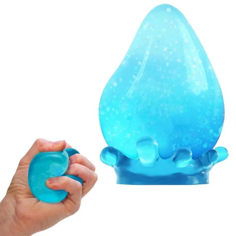 Needoh Dream Drop – Sensory Squeeze Toy w/ Dreamy Smooth Squeeze – 3″ Tall Blue