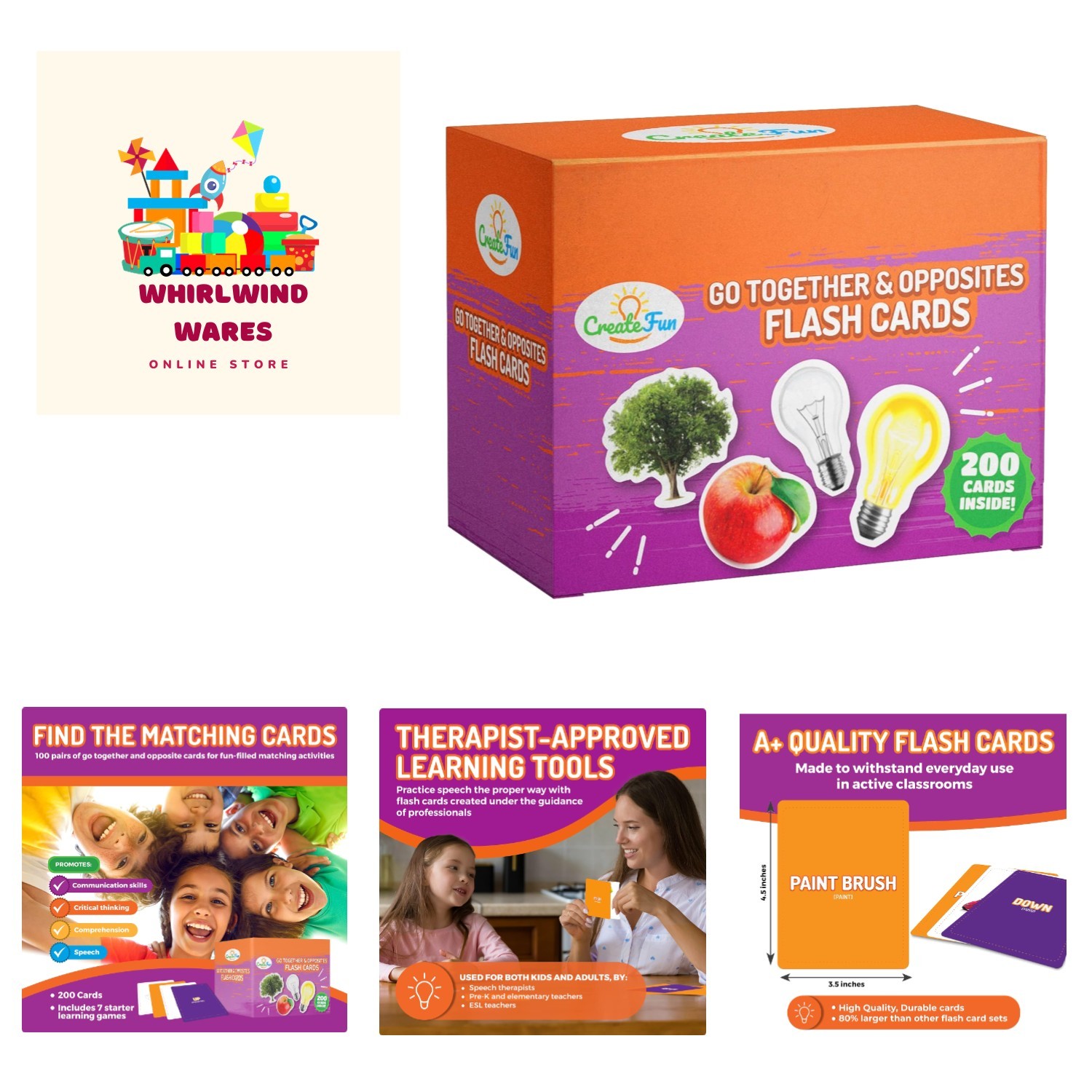 Comprehensive 200 Flash Cards for Cognitive Development: Engage Kids & Seniors