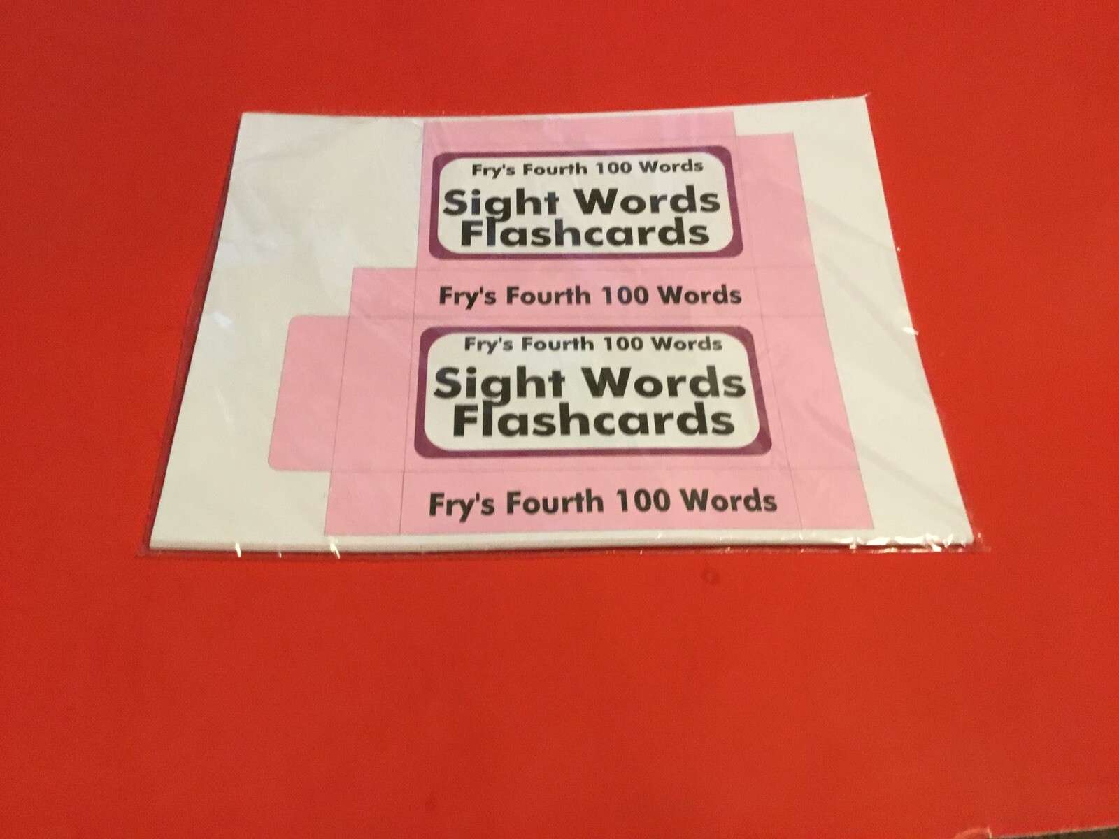 Fry’s First Hundred Words – PRINTED & UNCUT – Sight Word Flash Cards