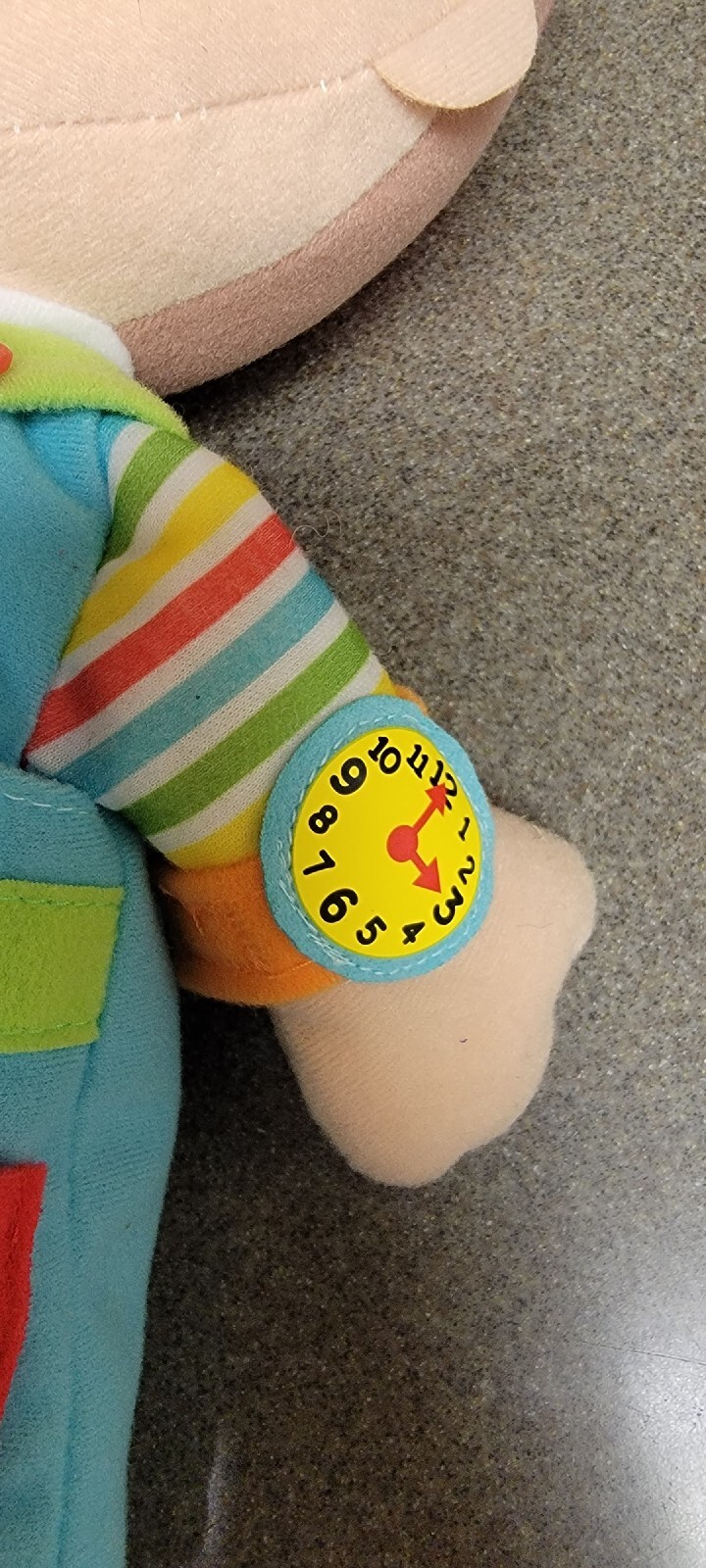 Spark Create 14″ Learning Buddy Plush Doll Sensory Fine Motor Skills Button Tie