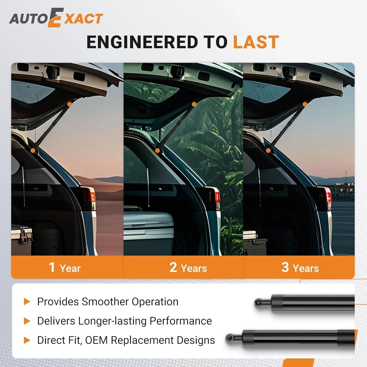 Rear Hatch Lift Struts Fit for 2014-2019 Toyota Highlander, Power Liftgate