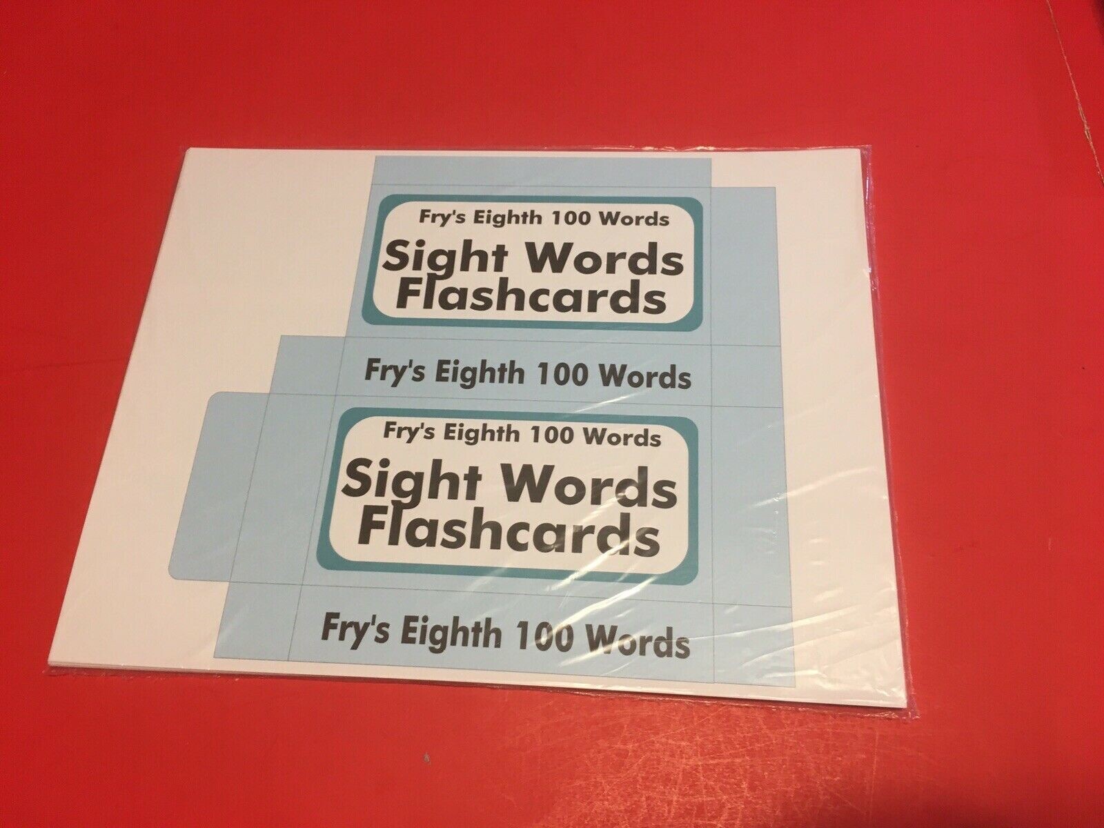 Reading – Fry’s Eighth Hundred Words – PRINTED & UNCUT – Sight Word Flash Cards
