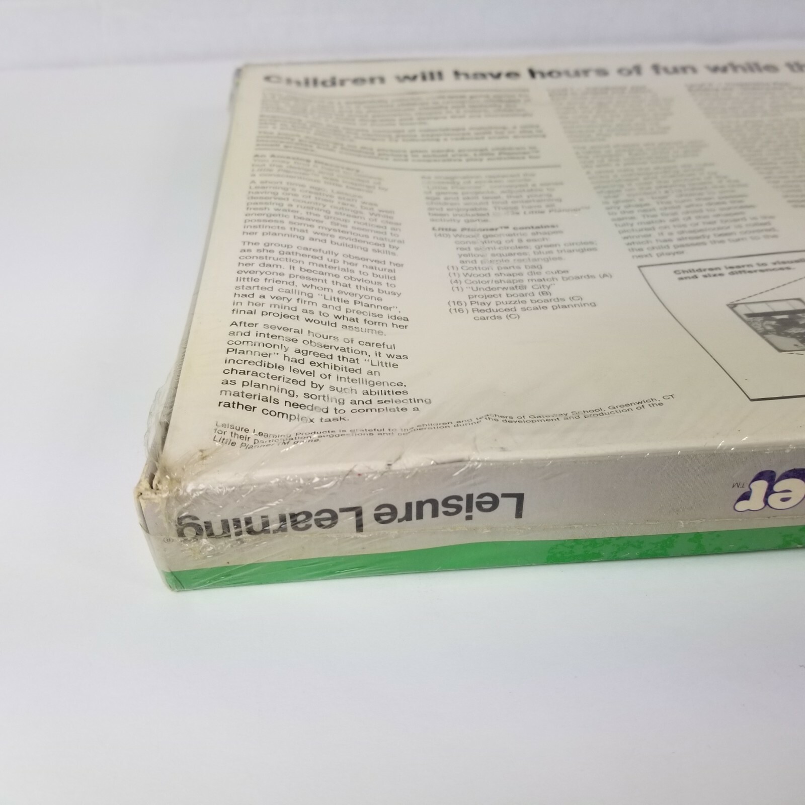 Wooden Pattern Development Game Homeschool Leisure Learning Little Planner Vtg