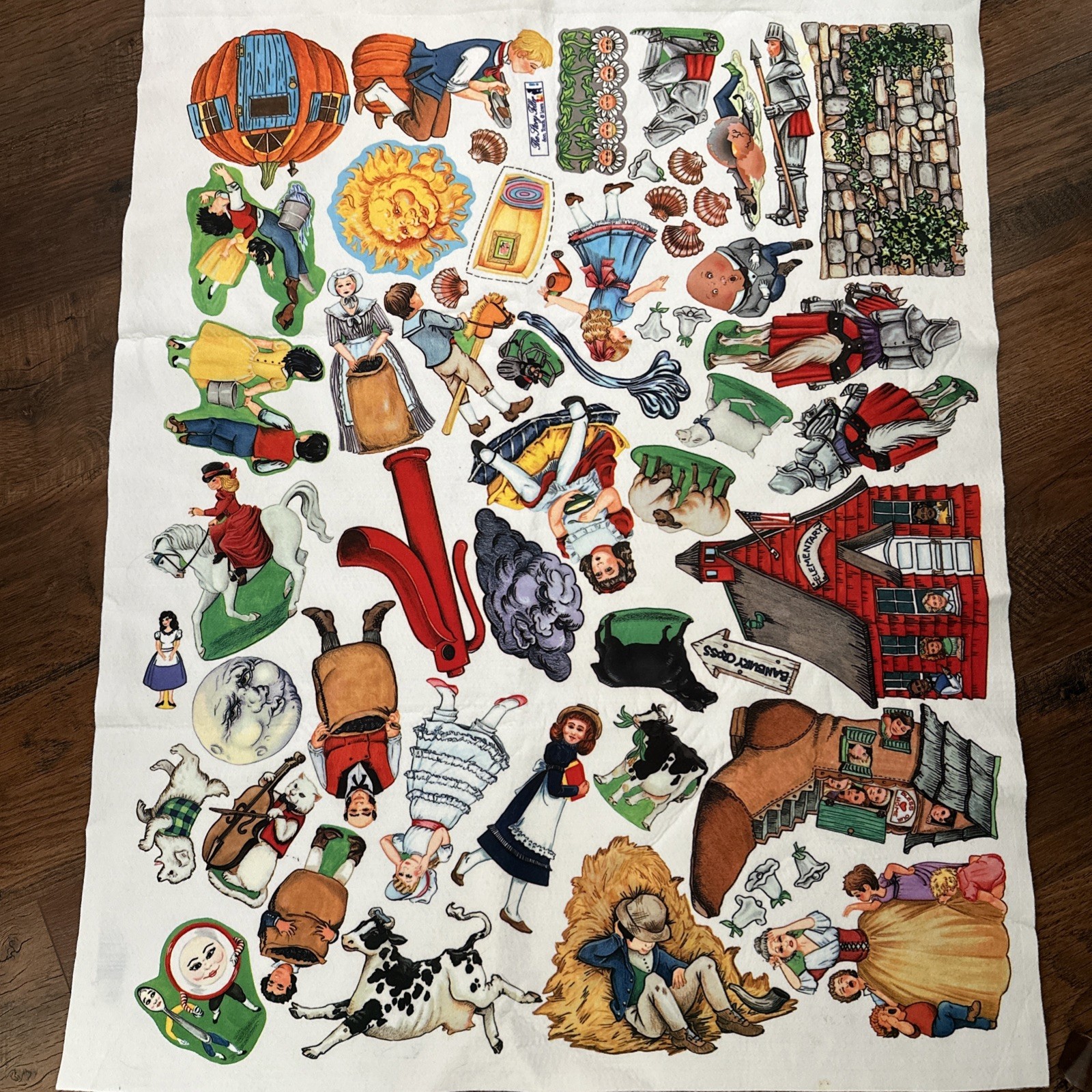 The Story Teller Felt 1993 Nursery Rhymes Uncut Flannel Board
