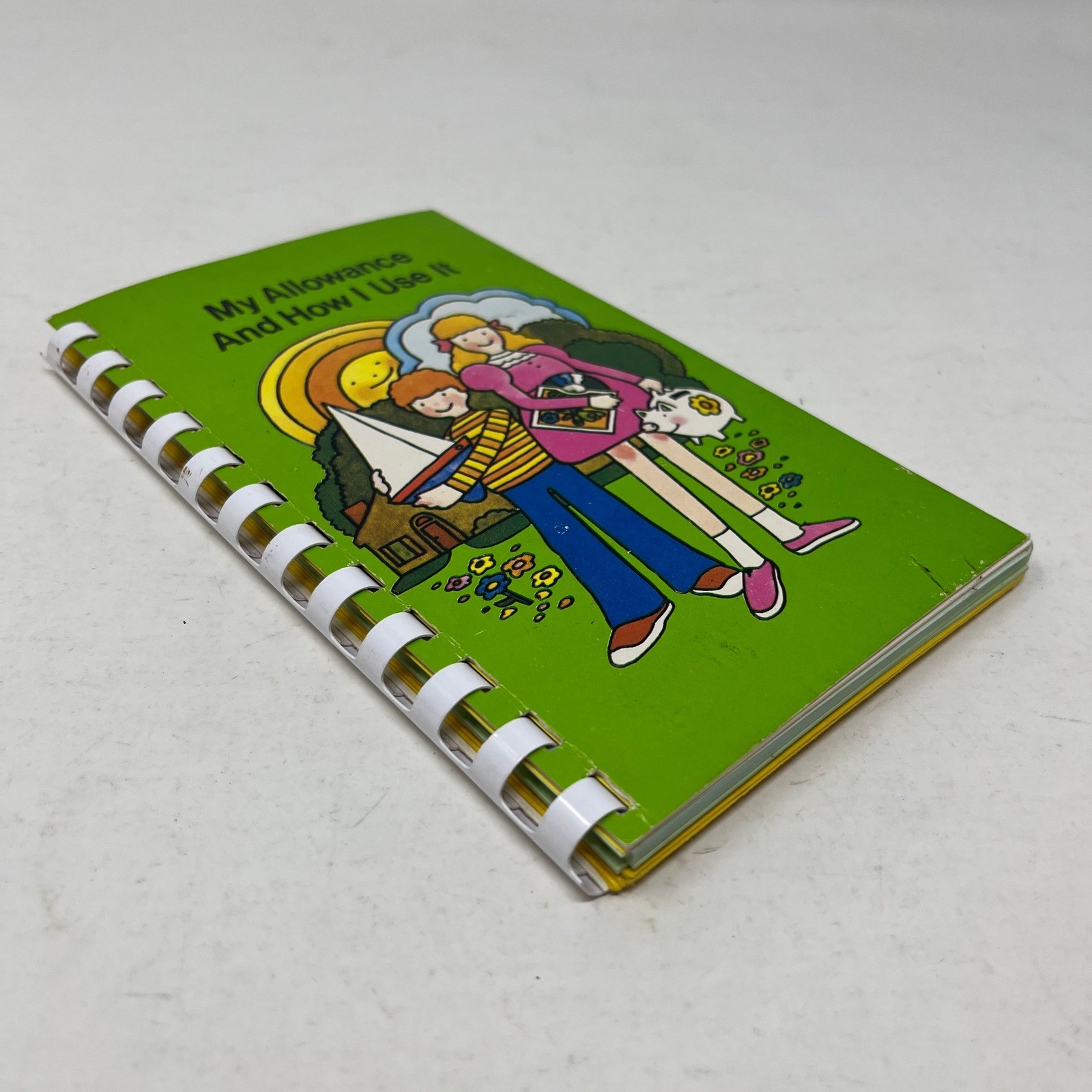 Vintage My Allowance And How I Use It Kids Money Tracker Spiral Notebook Journal