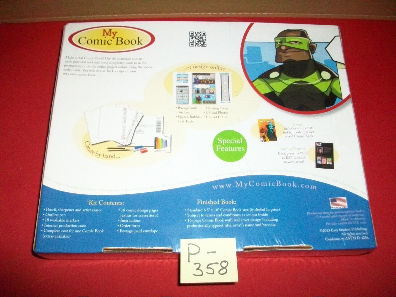 BRAND NEW STUDENT PUBLISHING “MY COMIC BOOK” YOU WRITE & ILLUSTRATE THEY PUBLISH