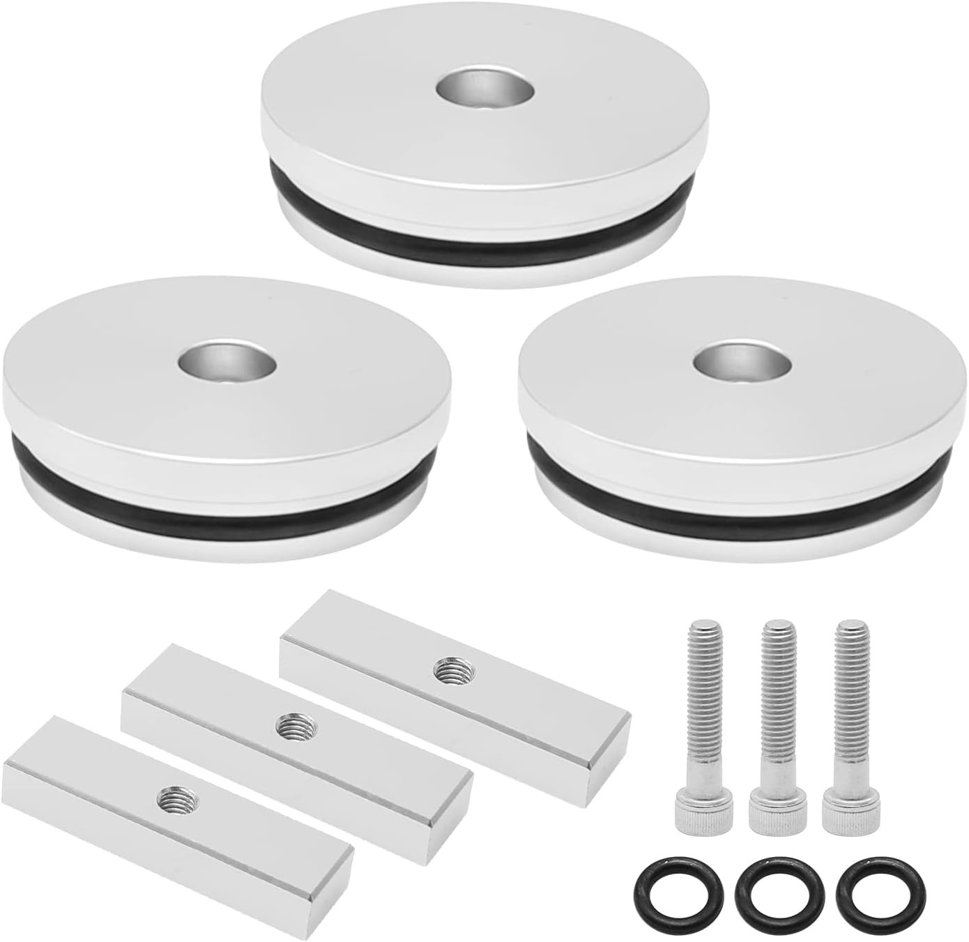 3PCS Billet Aluminum Freeze Plug Kit Replacement for Cummins Dodge Turbo Diesel