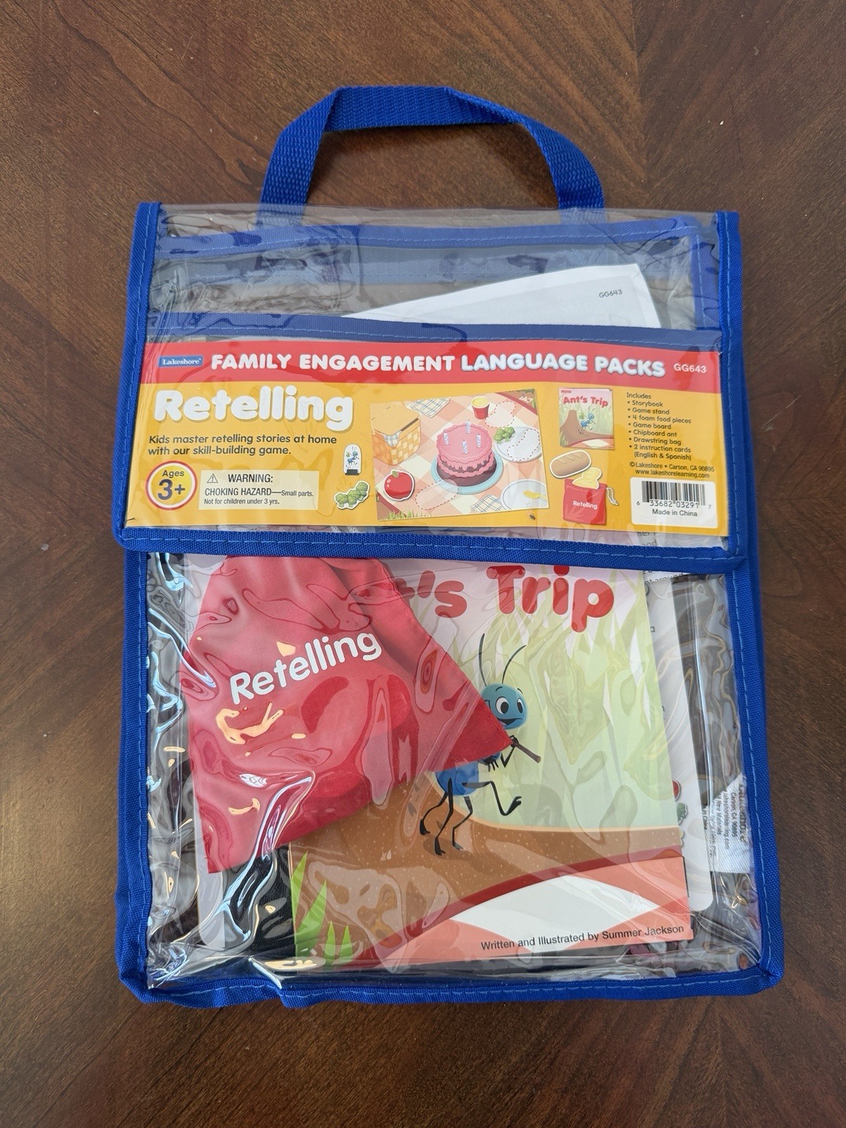 Lakeshore Learning Family Engagement Take Home Retelling Bag Literacy Pre K Kind