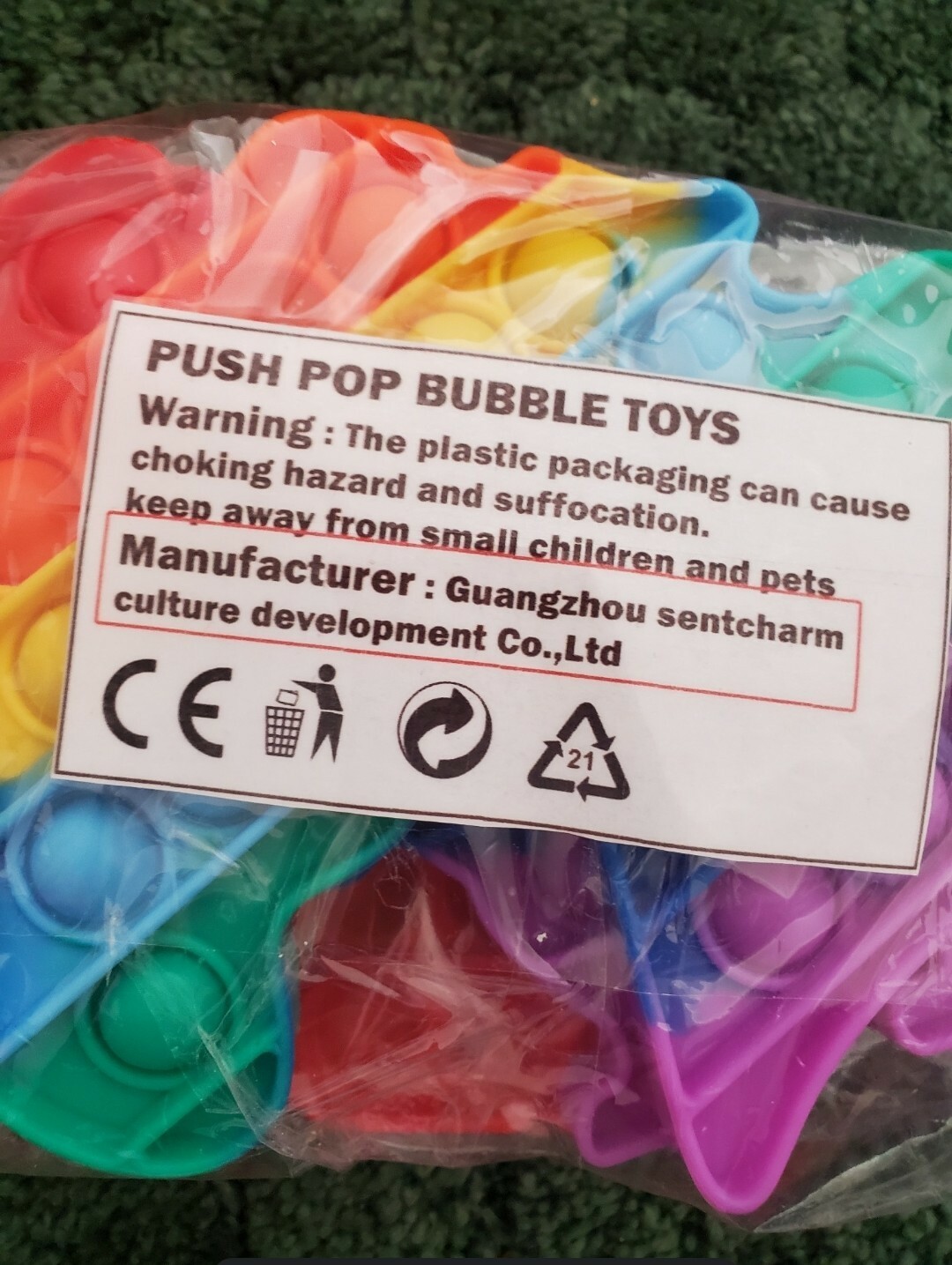 Pack of 4 ..push pop pop bubble sensory fidget toy
