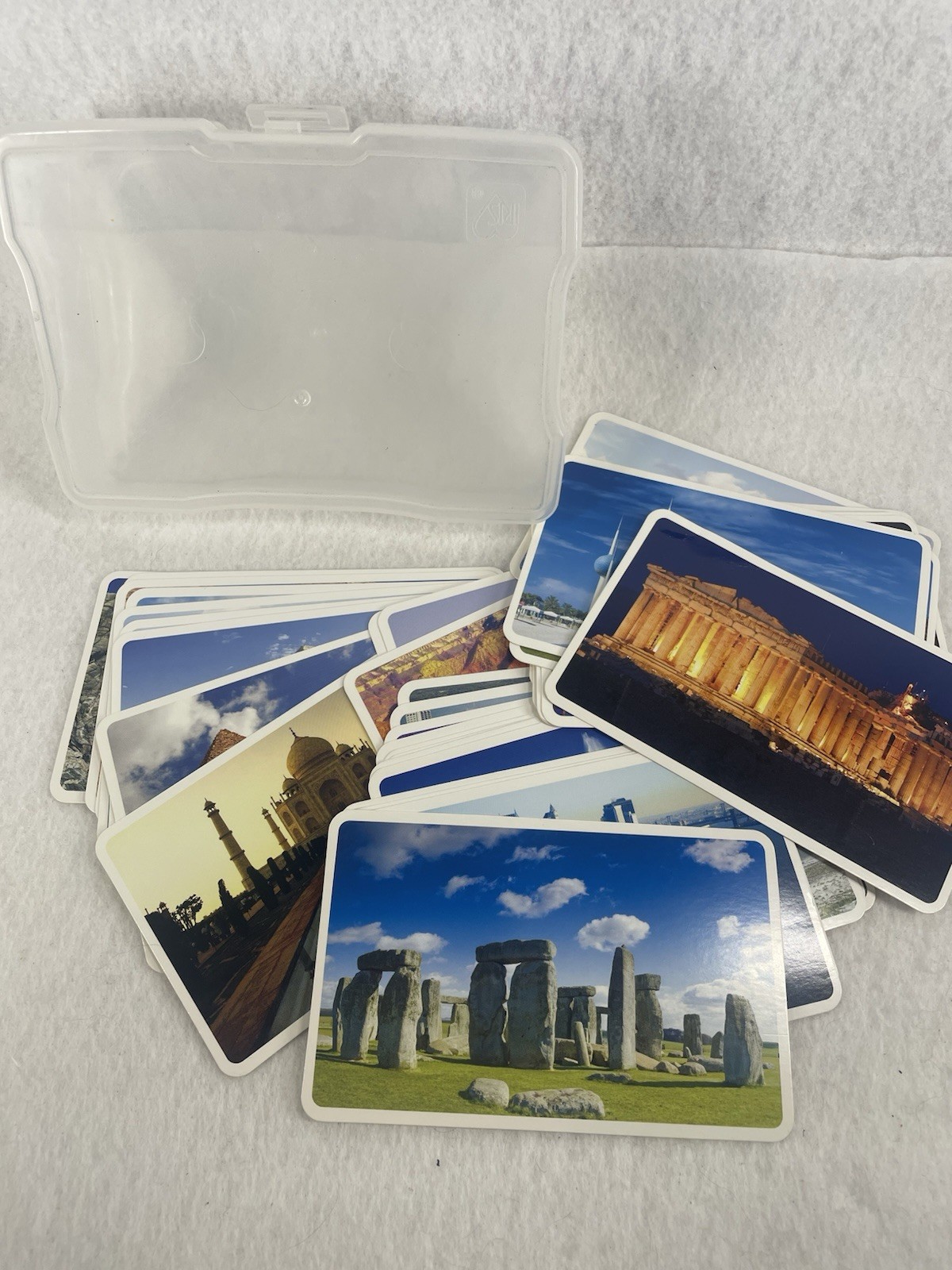 2009 Creative Edge Land Marks Geography Flash Cards 34 Cards Total Used