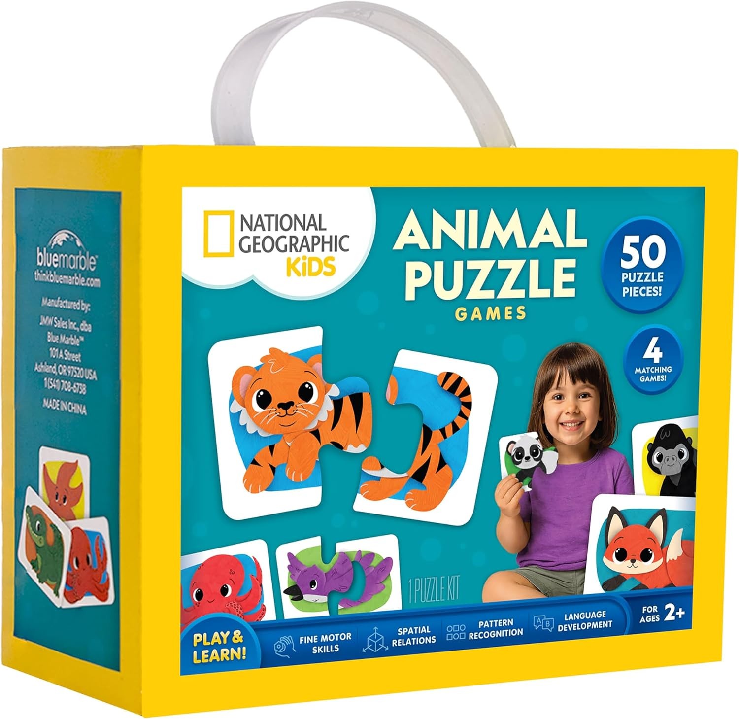 National Geographic Kids Animal Puzzle Games 50 Cards