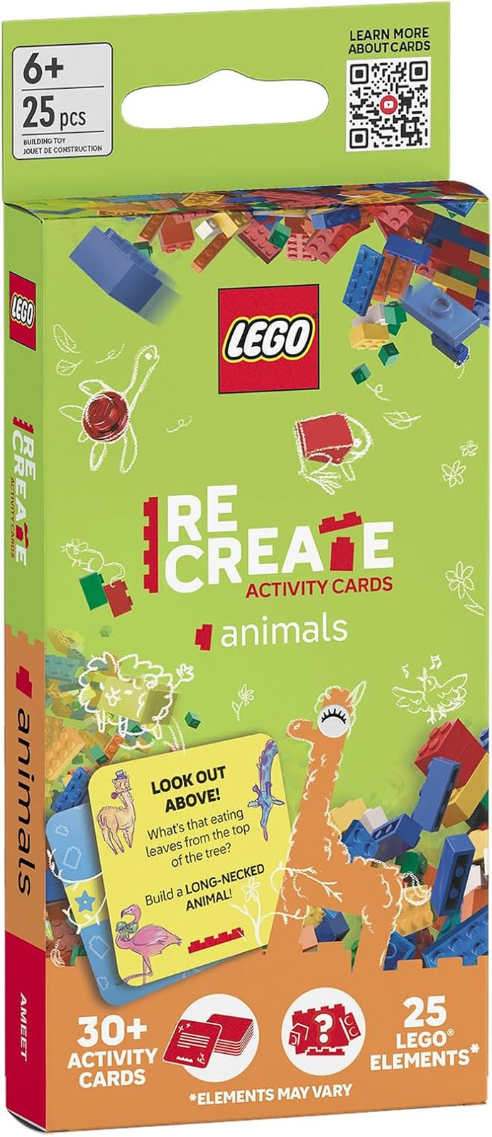 LEGO Recreate Activity Cards – Animals | Creative Building Game with 30+ Activit