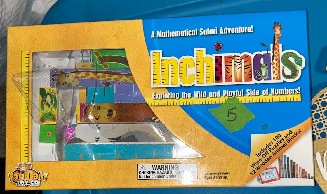 Fat Brain Toys INCHIMALS A Mathematical Safari Adventure Learning Homeschool