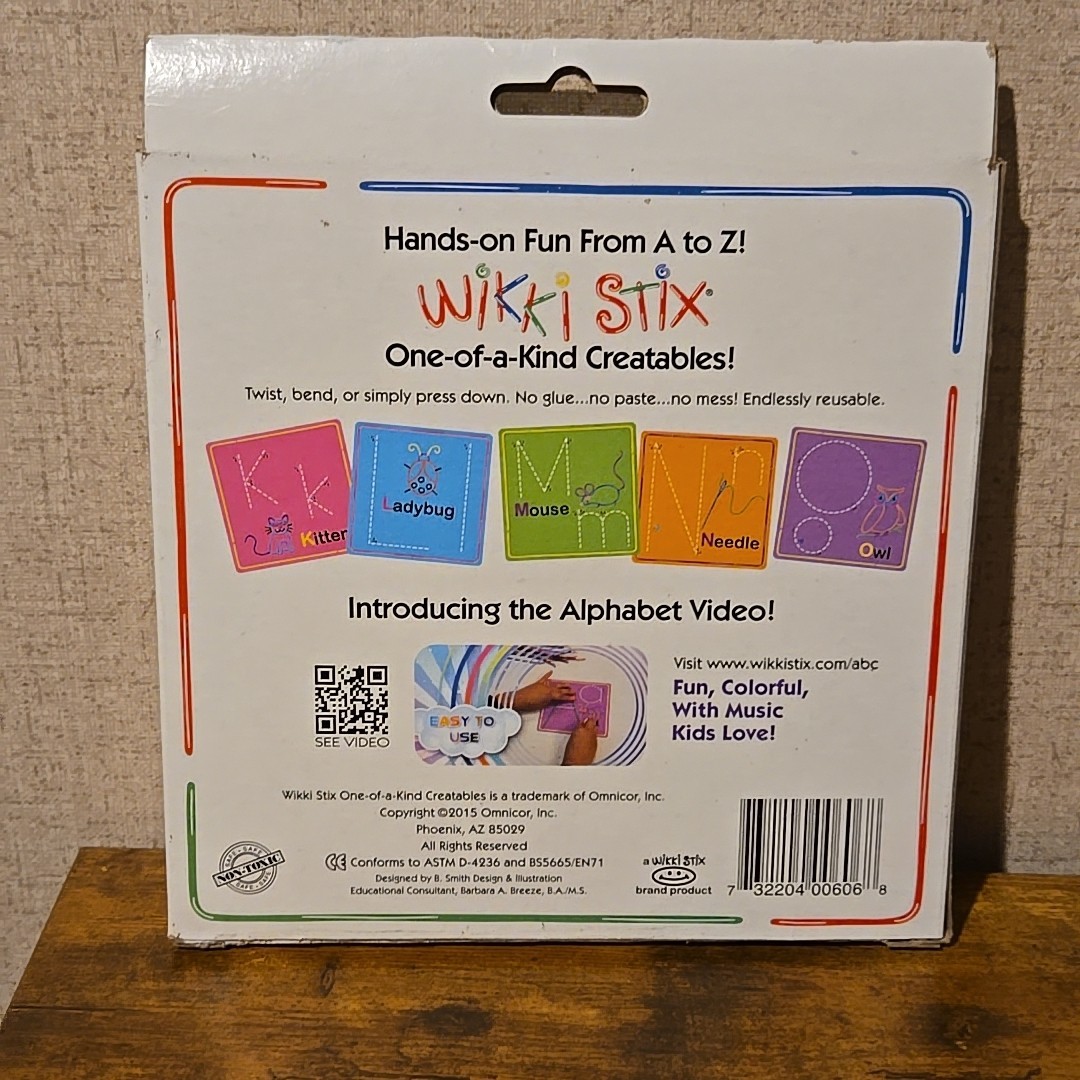 Wikki Stix Alphabet Fun Cards Contsins 36 Wikki Stix Self Stick No Glue NEW