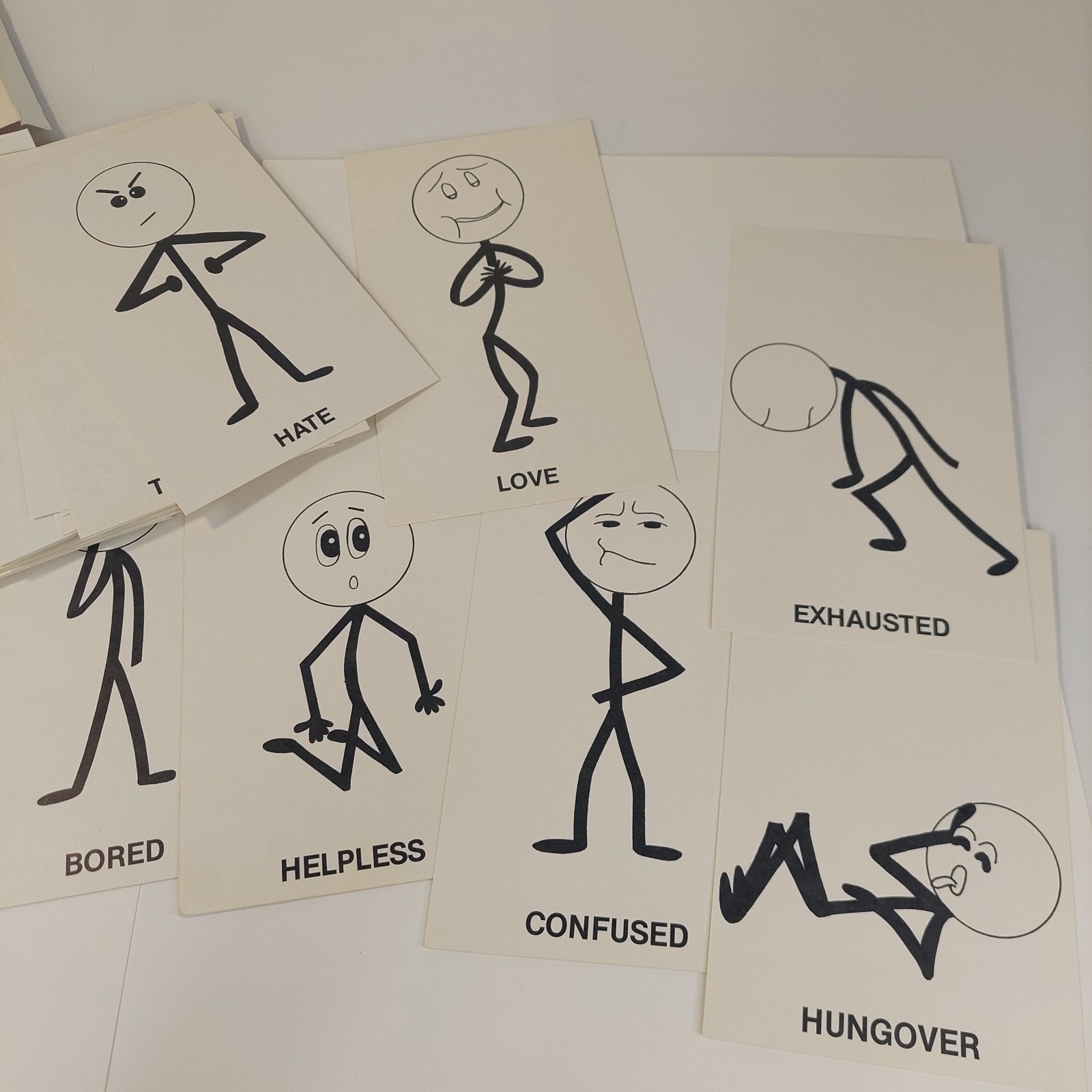“Feeling Cards” 1989 McDonnell Card Set Therapy Kidsrights Counseling Flash Card