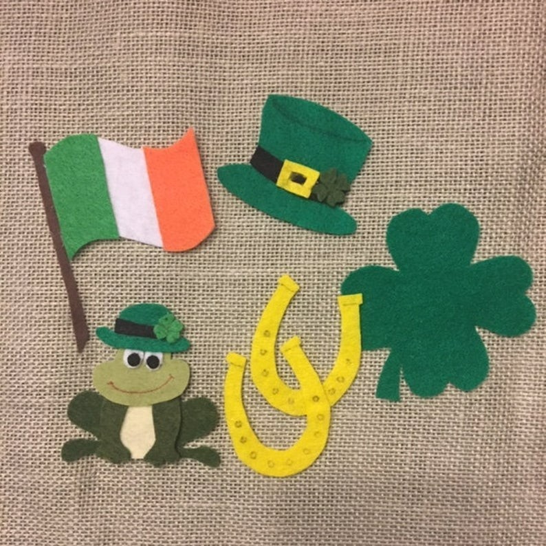 Luck of the Irish Felt Pieces for Felt or Flannel Board Play