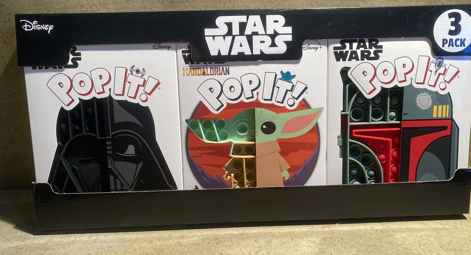 Disney Pop It! 3 Pack Your Choice of Mickey or Star Wars Variety 3 Pack