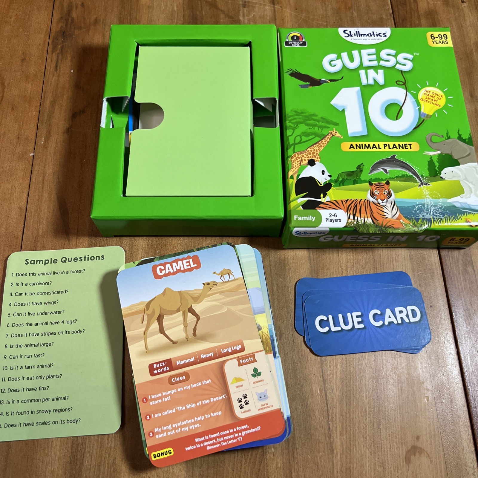 Skillmatics Guess in 10 Animal Planet Card Game Childs Learning Game