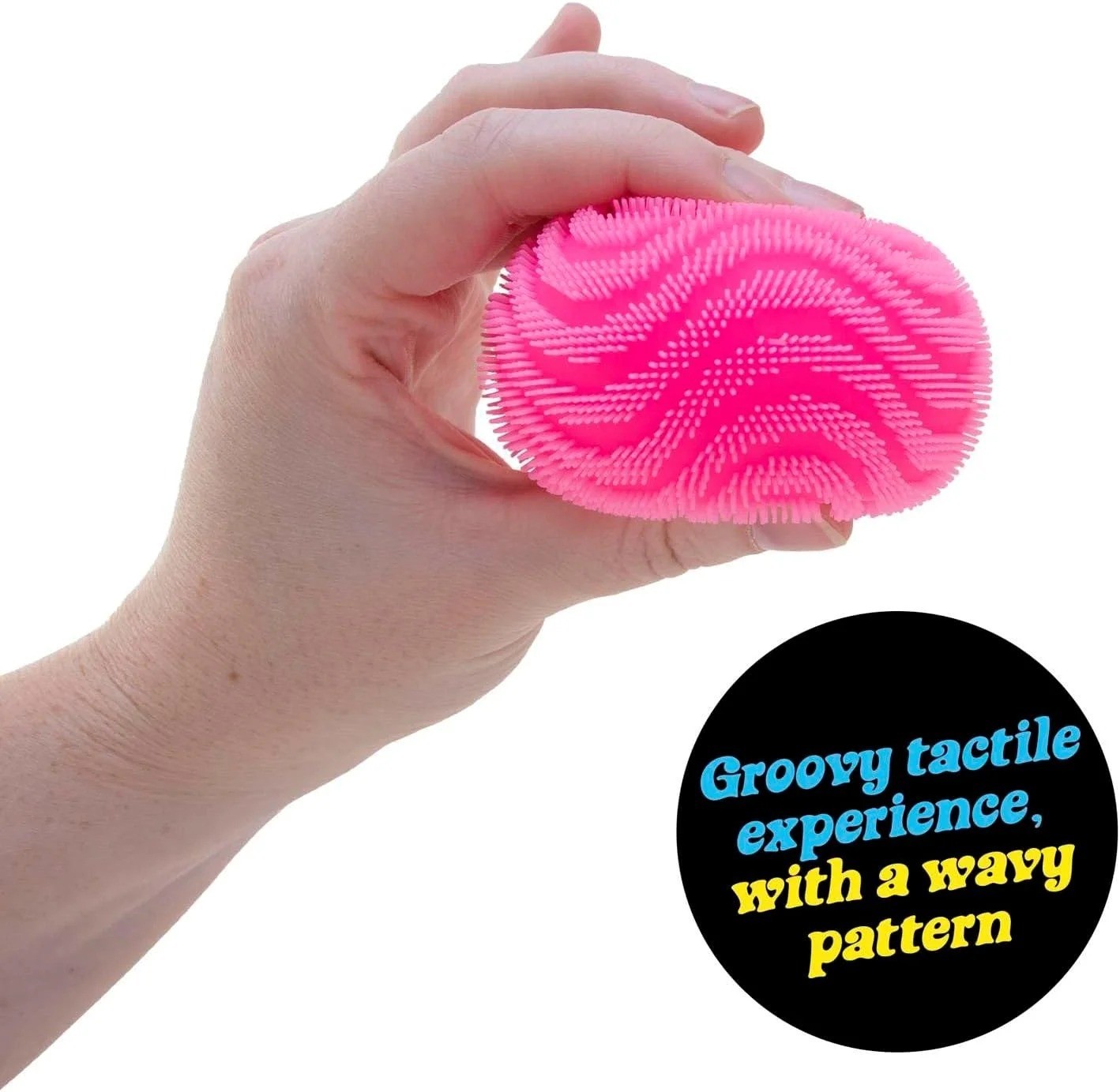 NeeDoh Fuzz Ball Wonder Waves Squishy Stress Ball Nee Doh Fuzzball New Pink