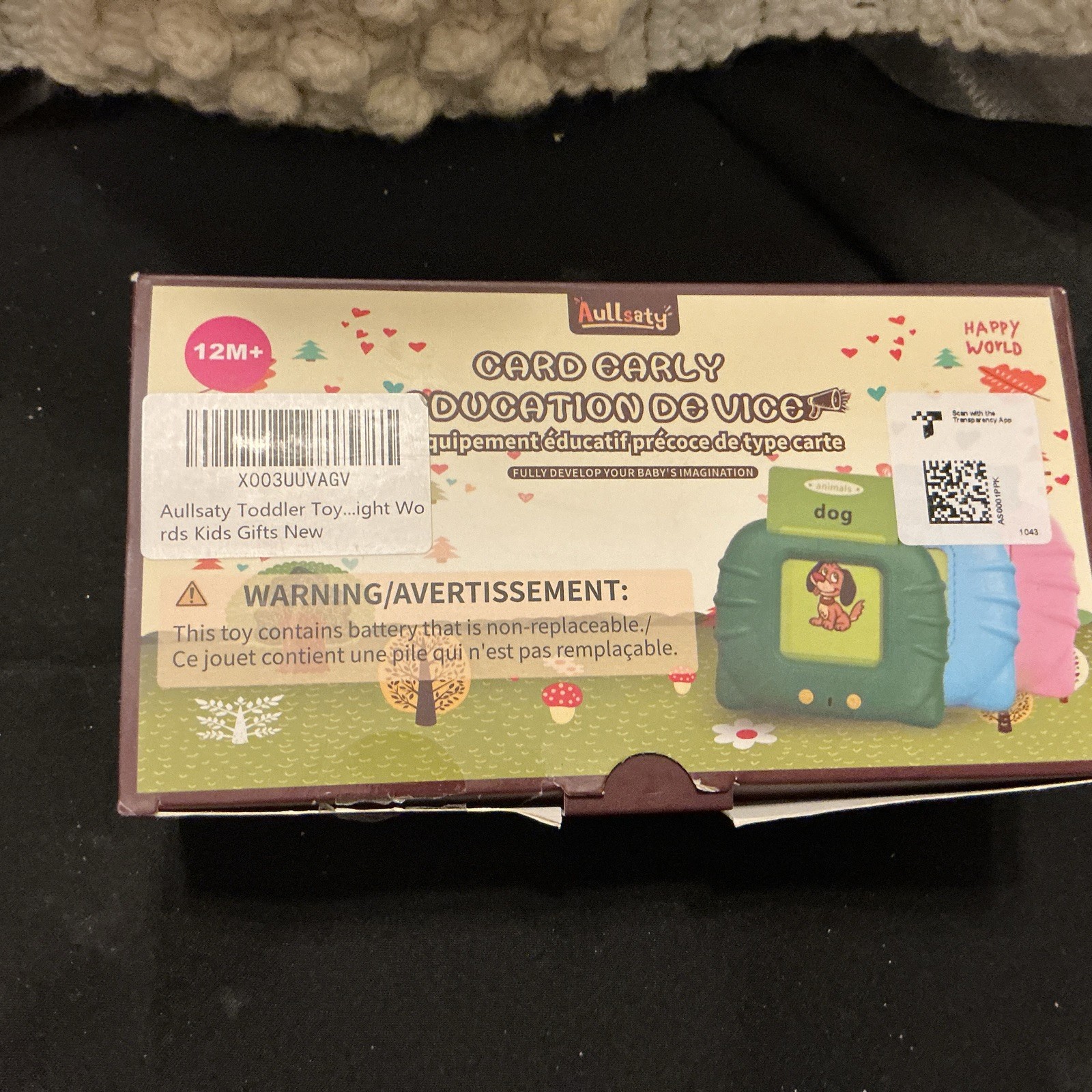 Card Early 12 Months Plus Educational Device With Cards
