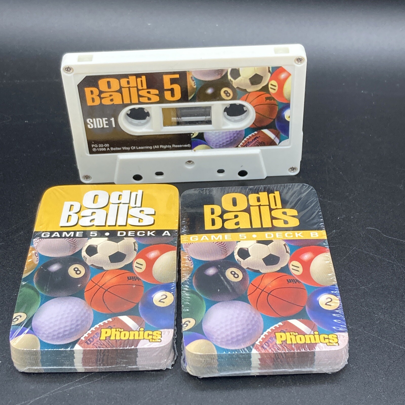 The Phonics Game Replacement Cards and Cassette Game 5 Odd Balls NEW SEALED