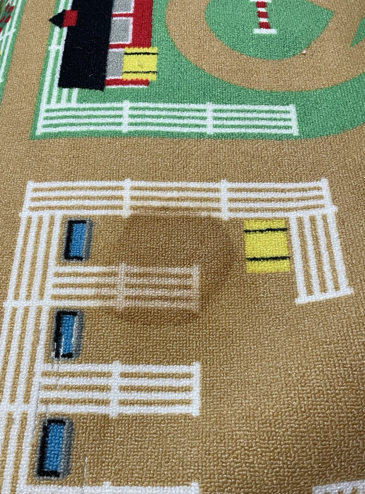 Melissa & Doug Round the Barnyard Children’s Playmat Farm Rug Barn 40″ x 34″