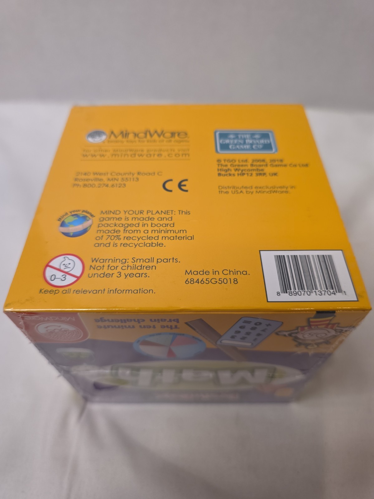 Mindware Brain Box Math age 8+ NEW FACTORY SEALED homeschool education kids gift
