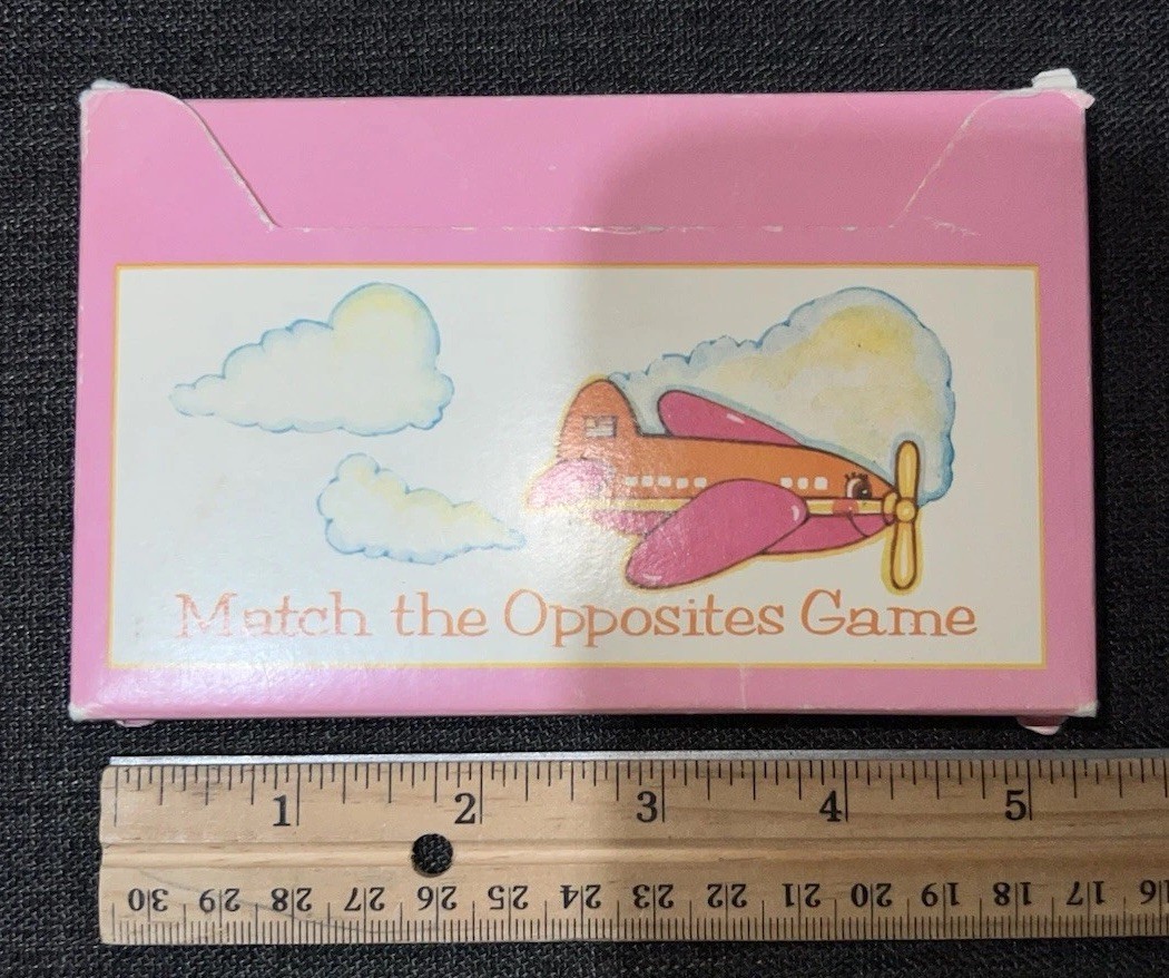 Vintage Current Match The Opposites Game For Kids Matching Cards Educational