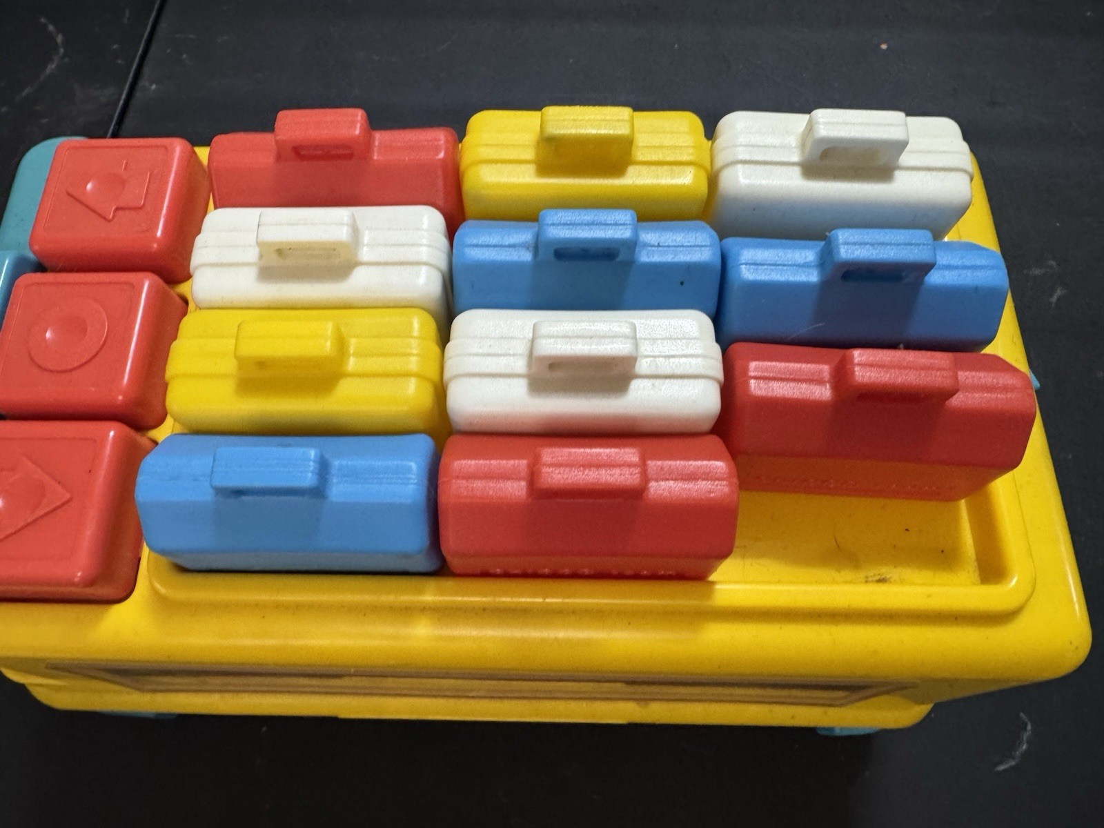RARE Vintage CHICCO Italy 63023 COUNTING Numbers SCHOOL BUS Incomplete