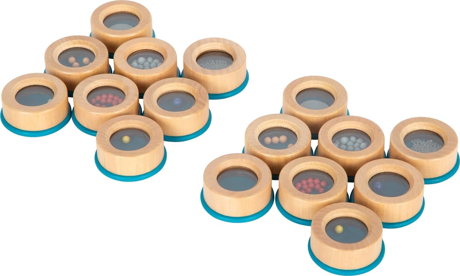 small foot Listening Memory, Kids’ Acoustic Sensory Game, 16 Filled Wood contain