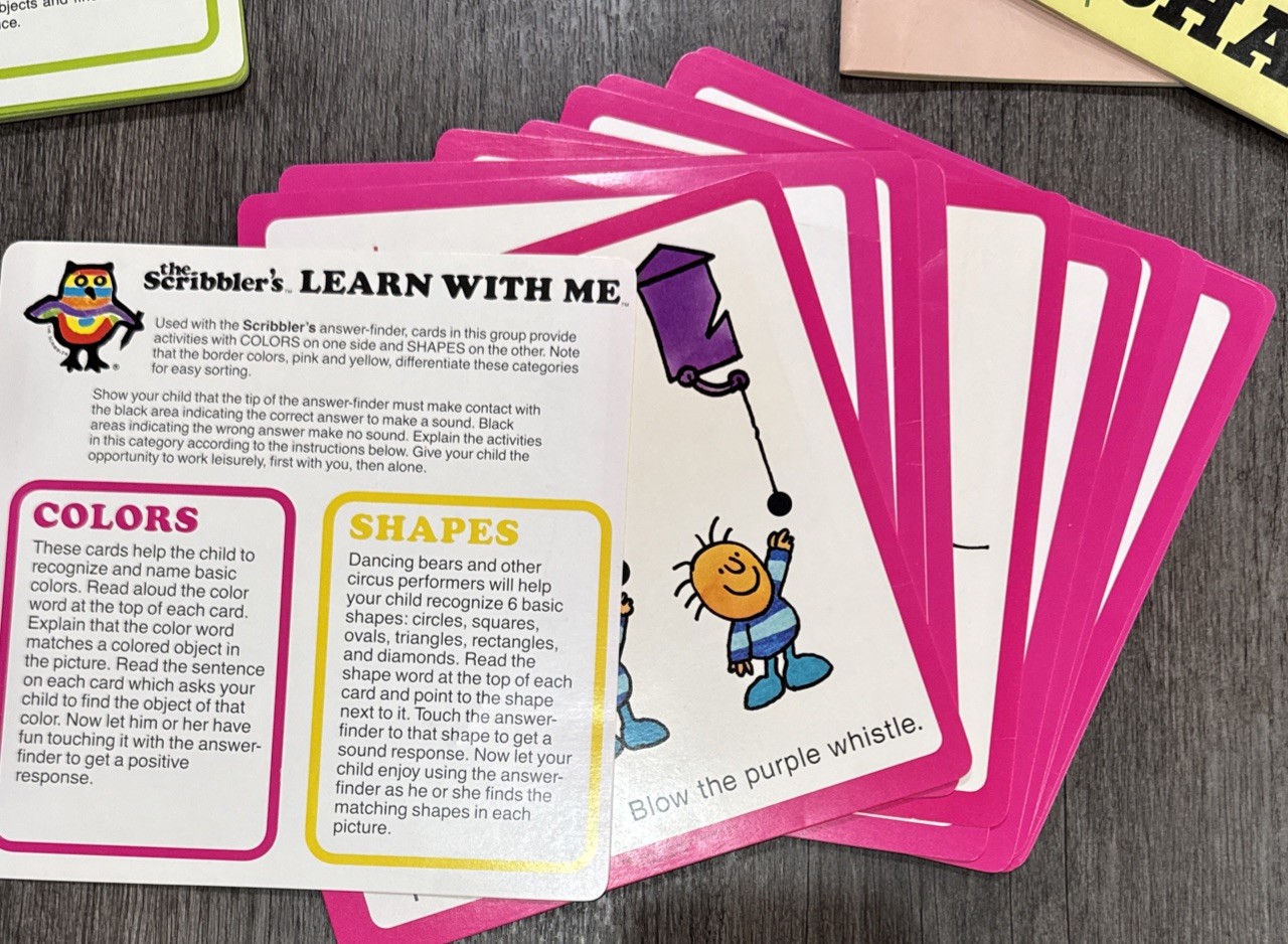 The Scribblers Learn With Me 1980s Books Cards Learning Drawing Toy