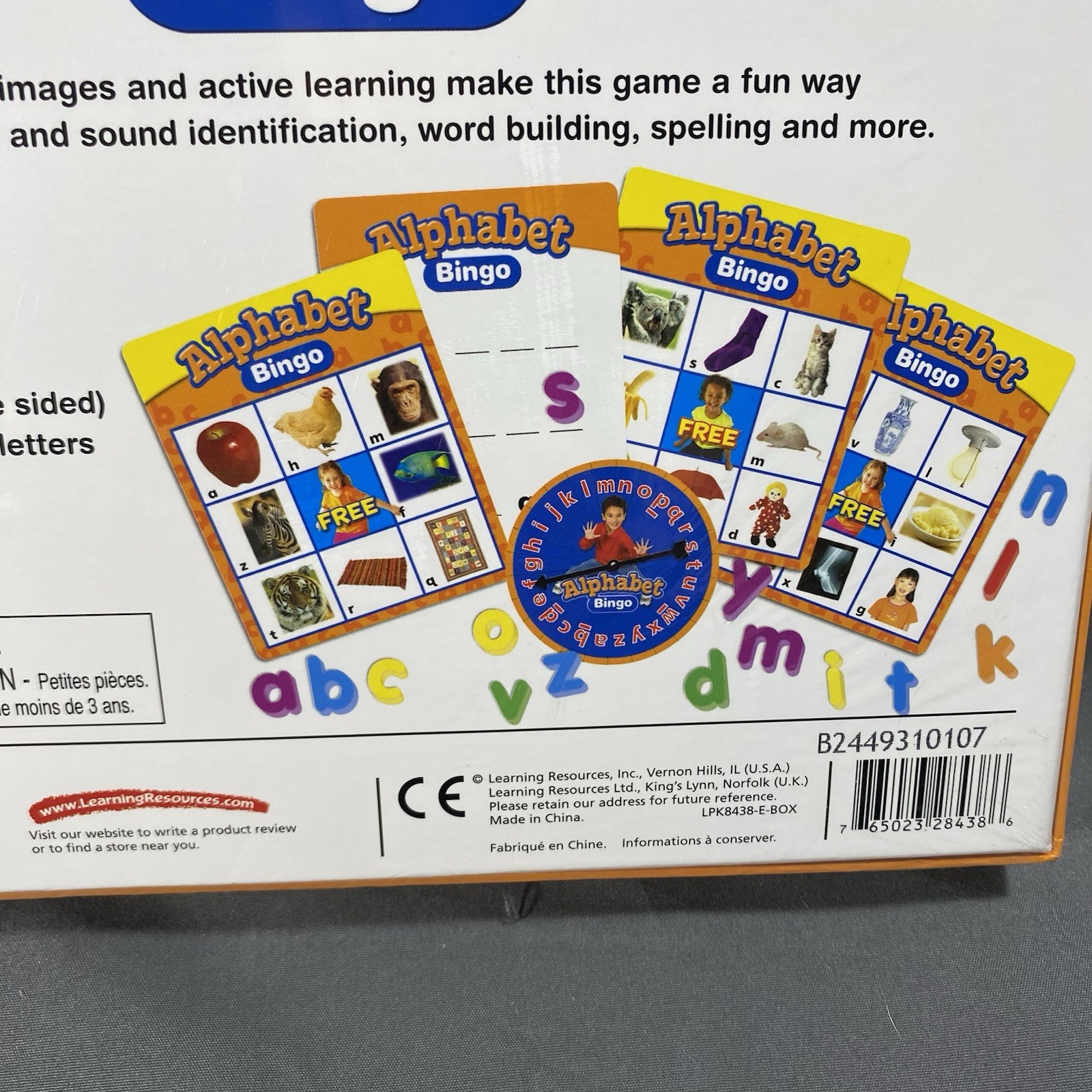 Learning Resources Alphabet Bingo Build Vocabulary Game 3+ NEW Homeschool
