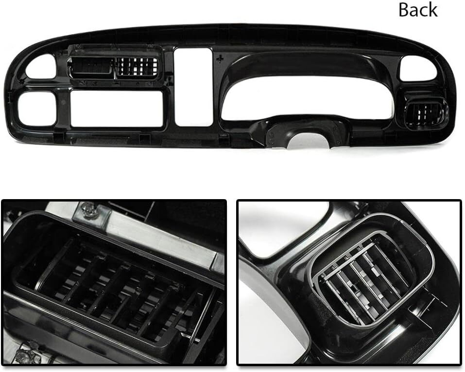 PIT66 Dash Board Bezel Cover Compatible with 1998 1999 2000 2001 2002 Dodge Ram