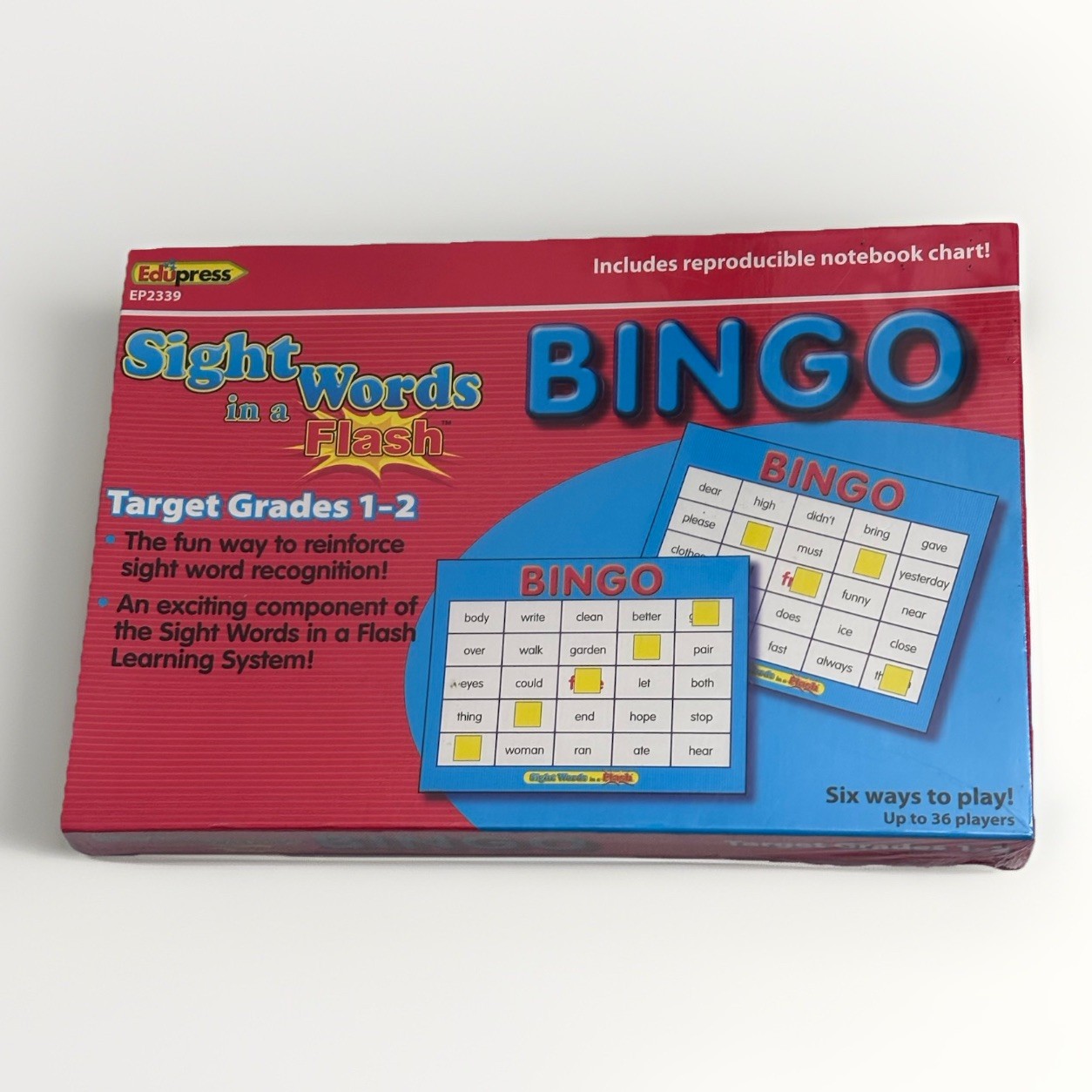 Sight Words In A Flash Bingo Edupress Educational Game Target Grades 1-2 EP2339