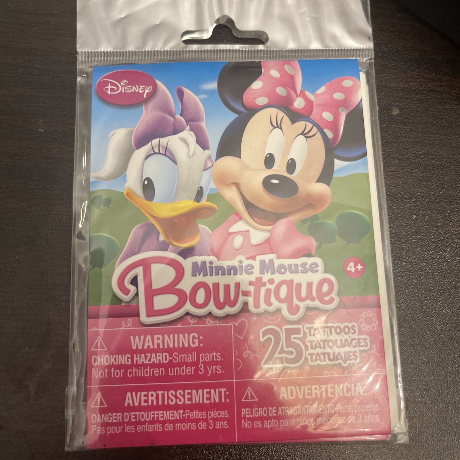 Disney Minnie Mouse Bowtique 25 Temporary Tattoos New