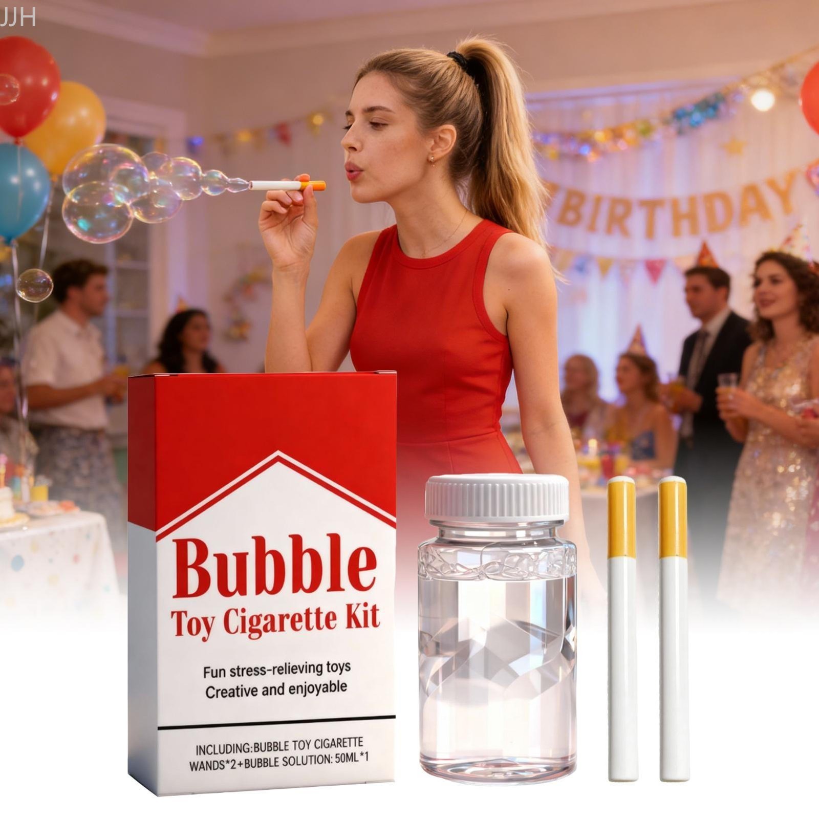 Bubble Toy Cigarette Set Stress Relief Toy Fun Fake Cigarette Mini Bubble Blower