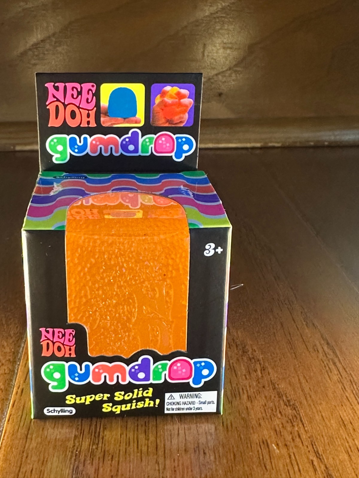 NeeDoh ORANGE Gumdrop Textured Sensory Toy w/Super Solid Squish – NEW, SEALED