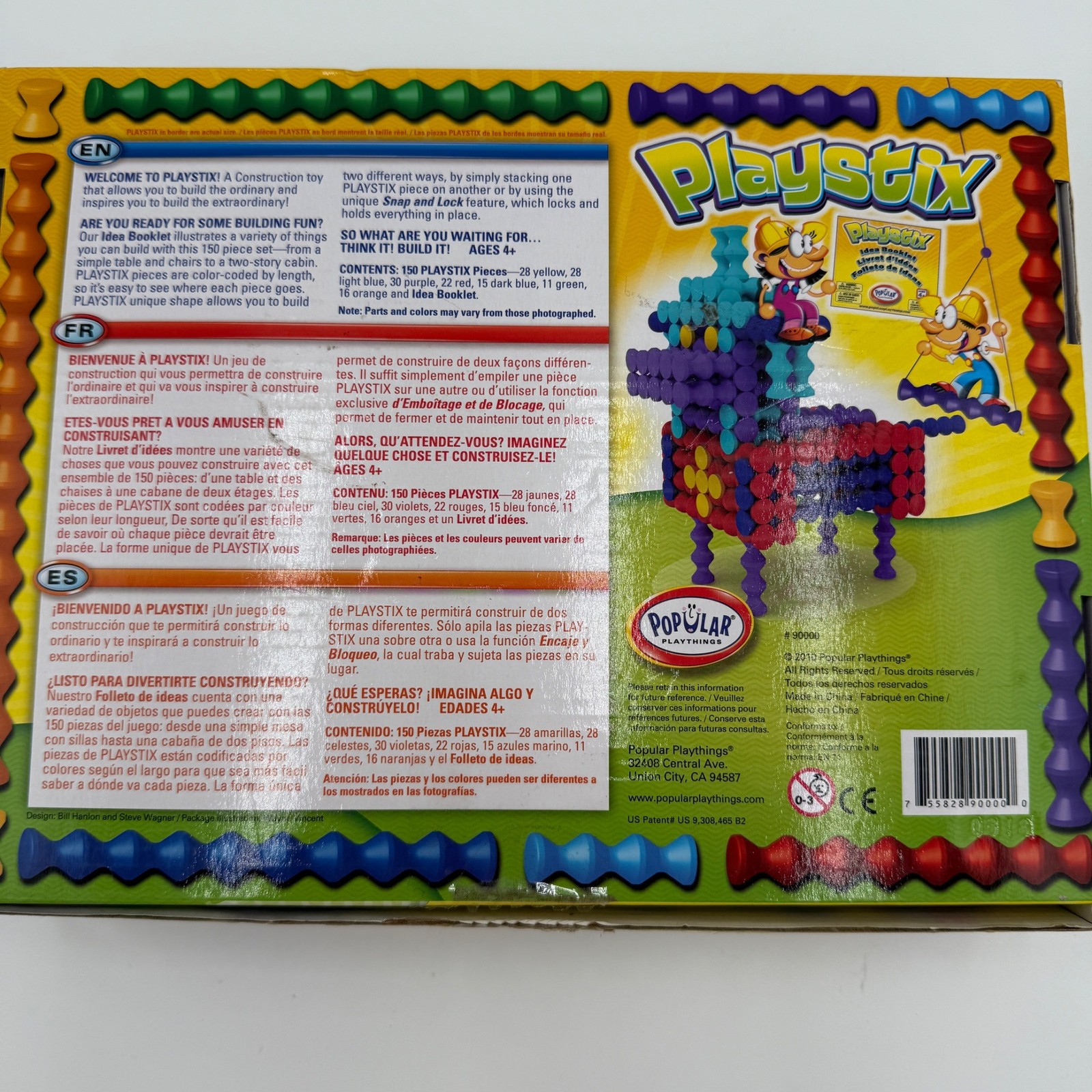 Popular Playthings Playstix 150-Piece Set Ages 4+ Full Set