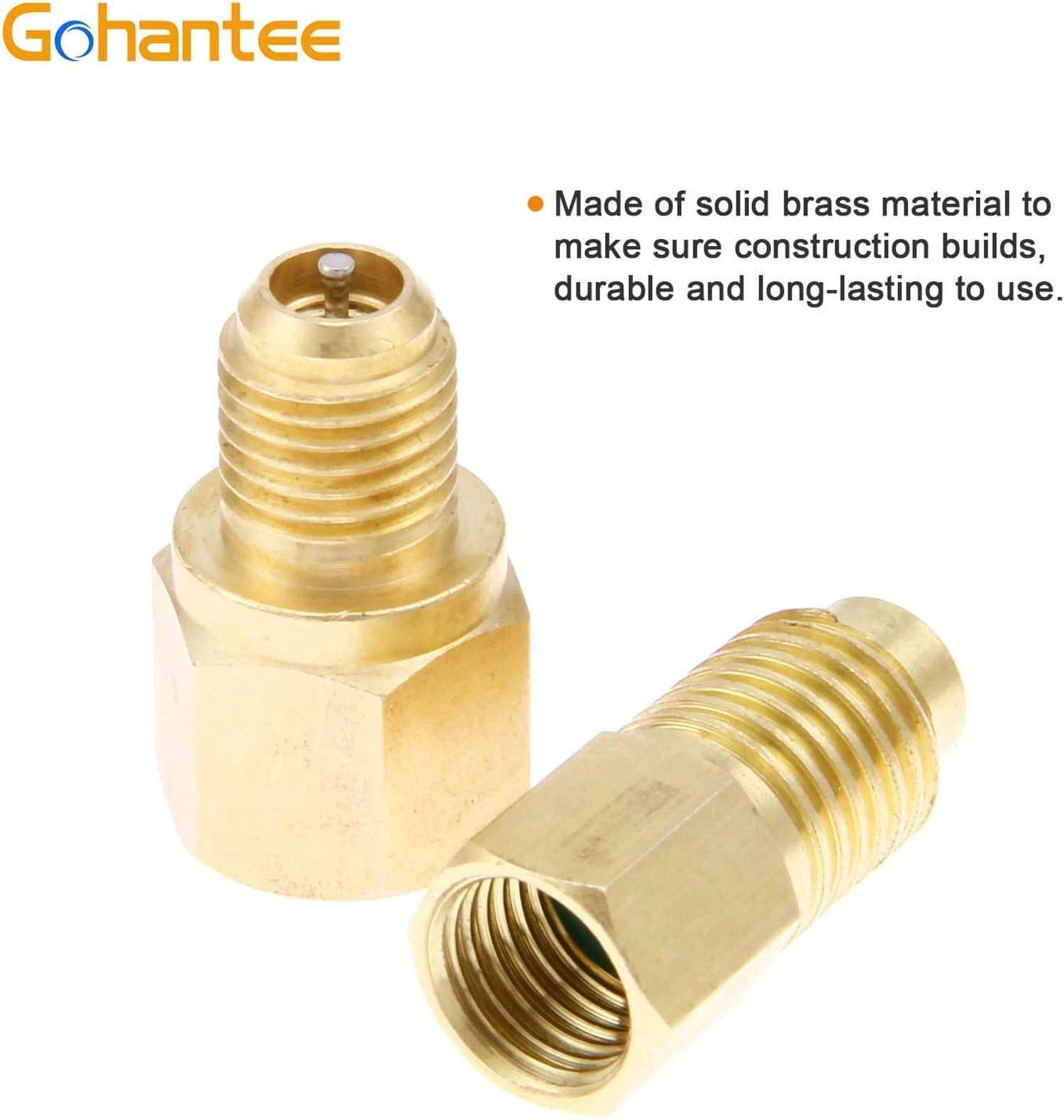 gohantee R12 R22 to R134a Adapters, R134A Refrigerant Tank/Vacuum Pump Port C…