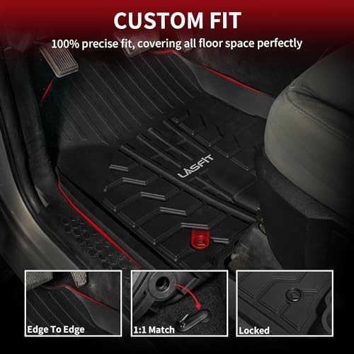 Floor Mats 2013-2018 for Dodge Ram 1500/2500/3500 Crew Cab, 2019-2024 for Dodge