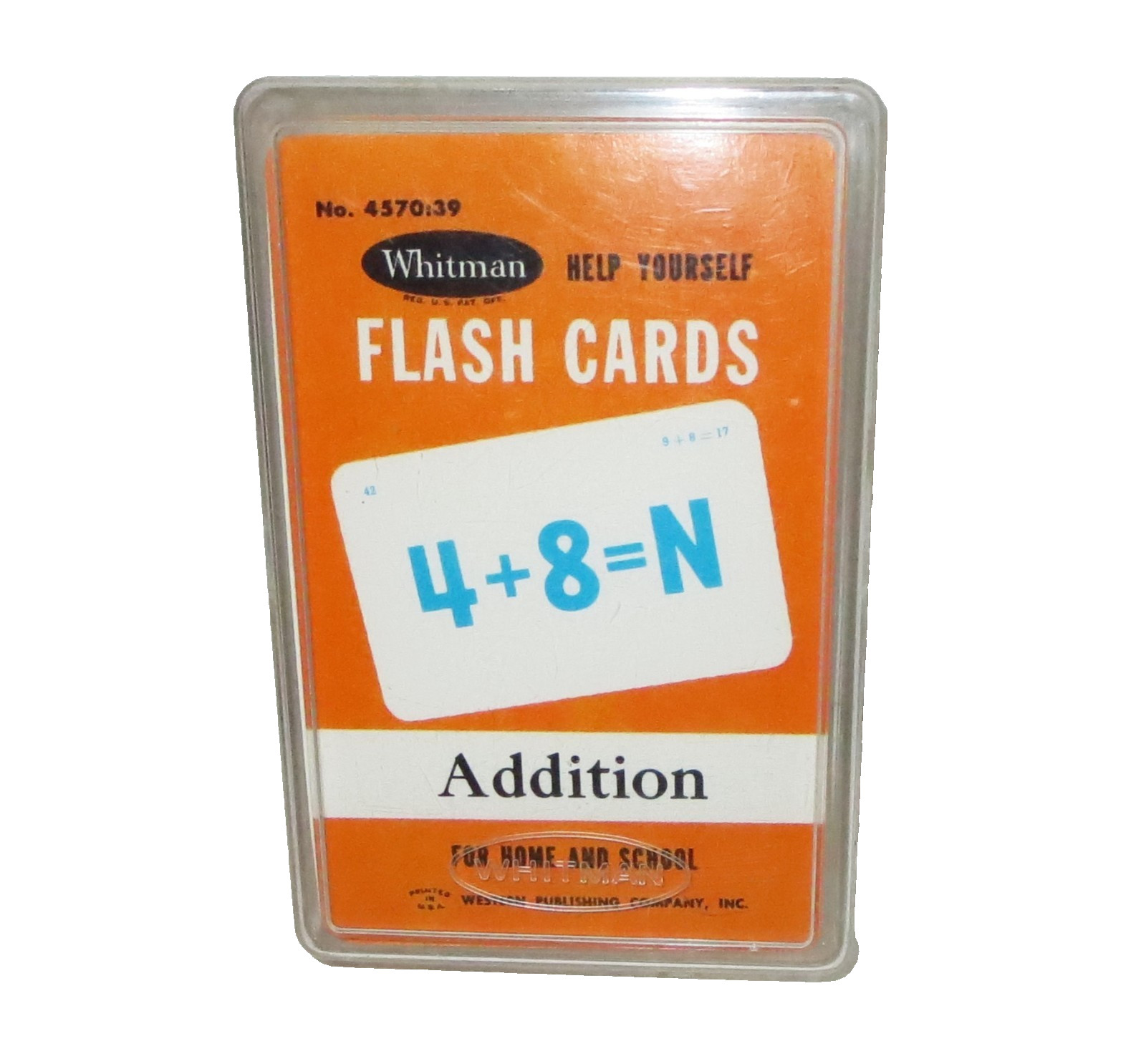 Vintage 60’s Whitman Flash Cards Addition For Home & School Math 1962