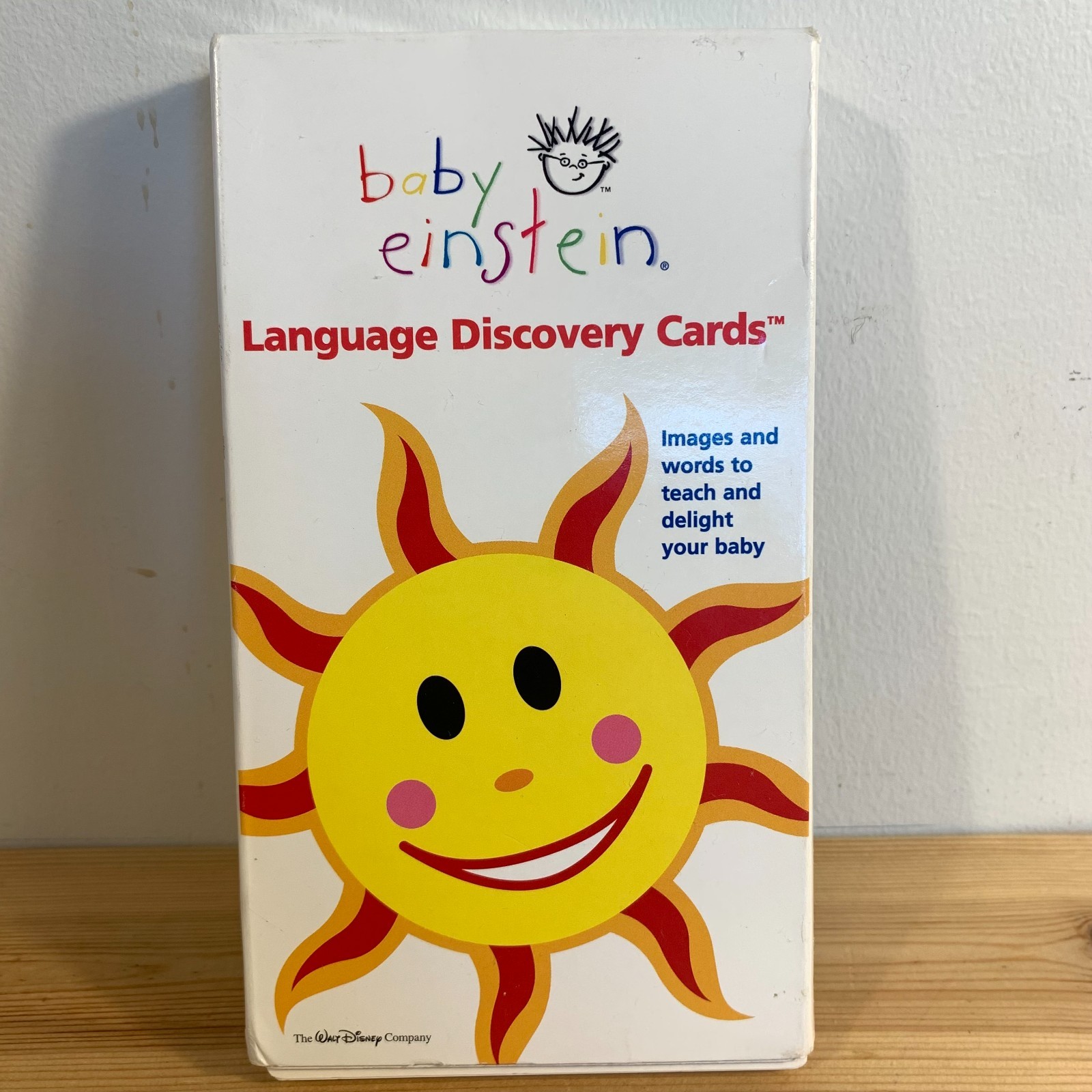 Baby Einstein Language Discovery Cards Educational Words Babies 1999 COMPLETE!
