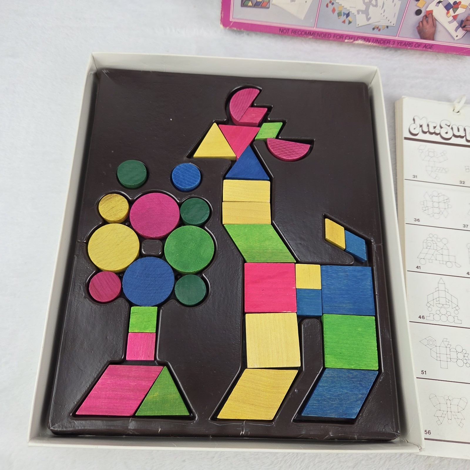 Vintage 1981 Mr SuperMind Puzzle Game Leisure Learning Complete W/ Extras
