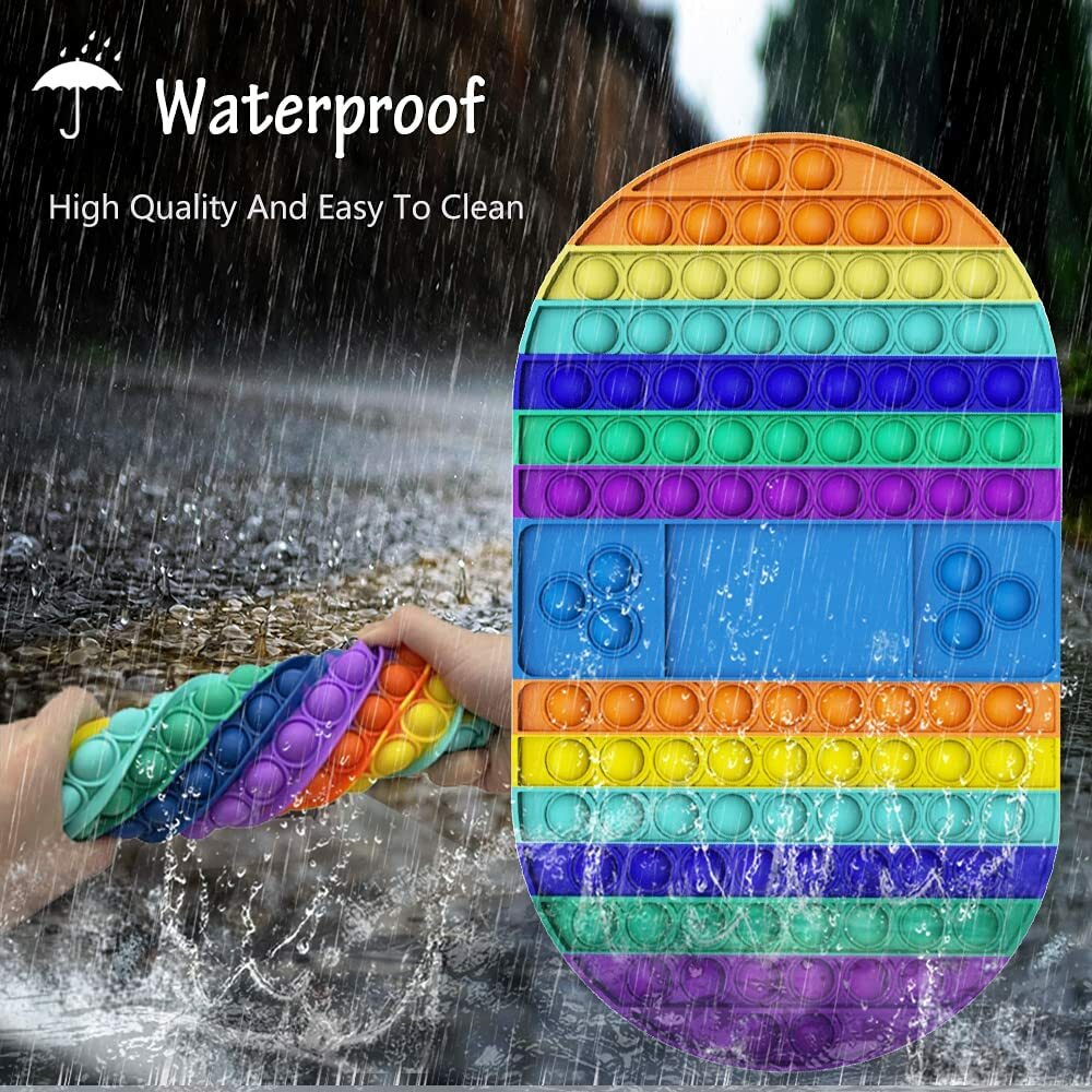 Pop Fidget Toy Sensory Interactive Stress Relief For Kids Big Push Bubble Popper