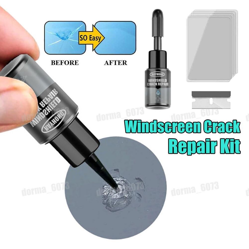 Automotive Car Windshield Glass Nano Repair Fluid Fix Kit Resin Chip Crack Tool