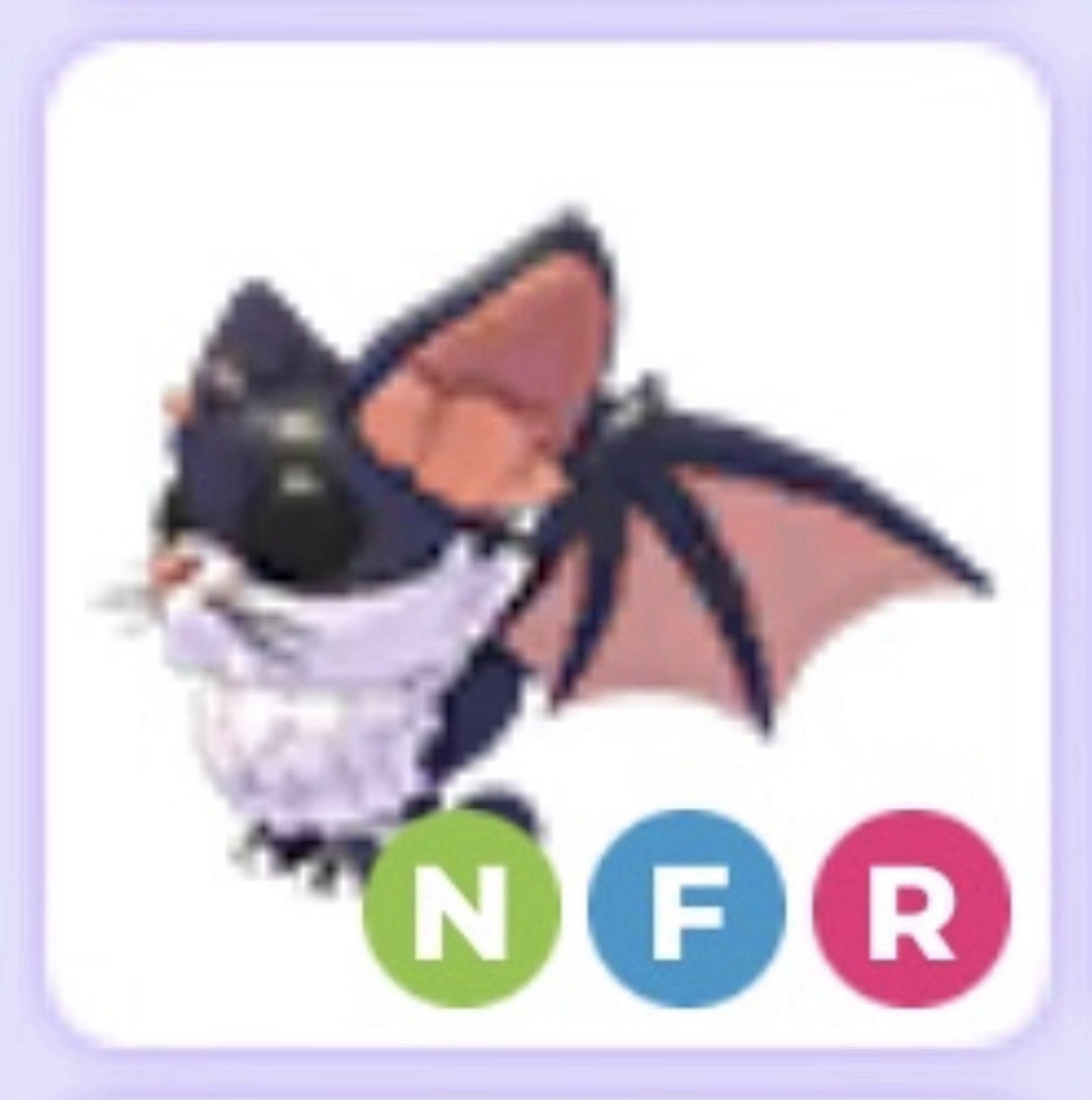 Neon Fly Ride NFR Kitty Bat ❤️ Legendary ❤️ Adopt Me Pet