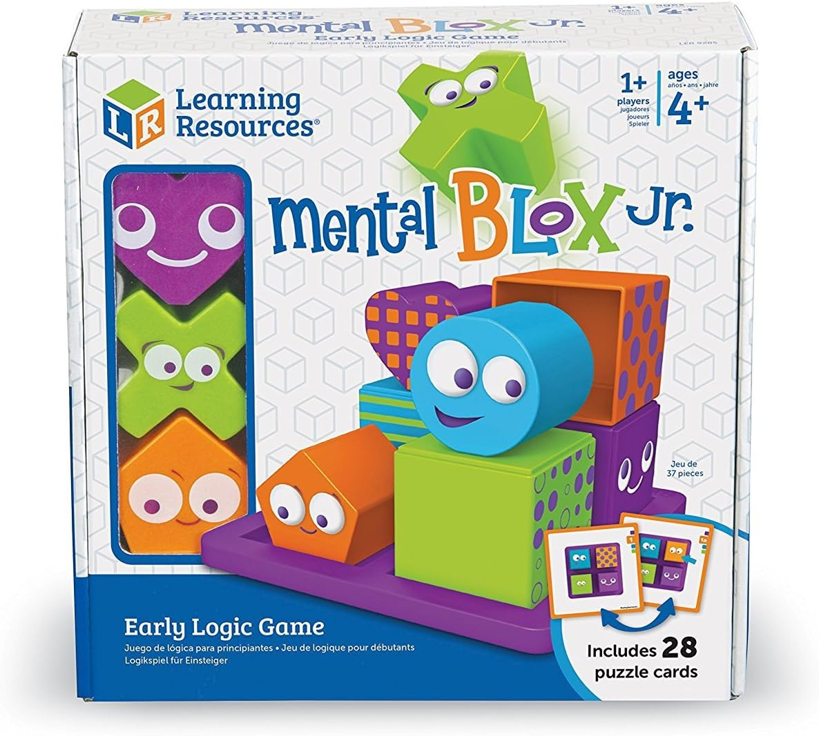 Mental Blox Jr. Early Logic Game – 8 Pieces, Ages 4+ Educational Games for Kids,