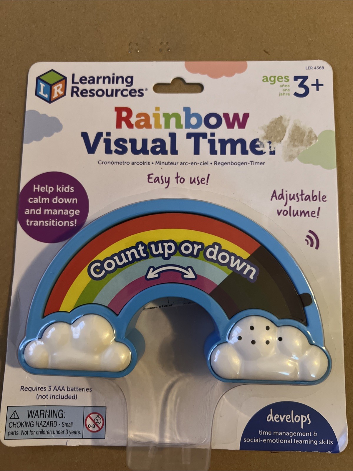Learning Resources Kids Rainbow Visual Timer Sensory Autism Transitions New