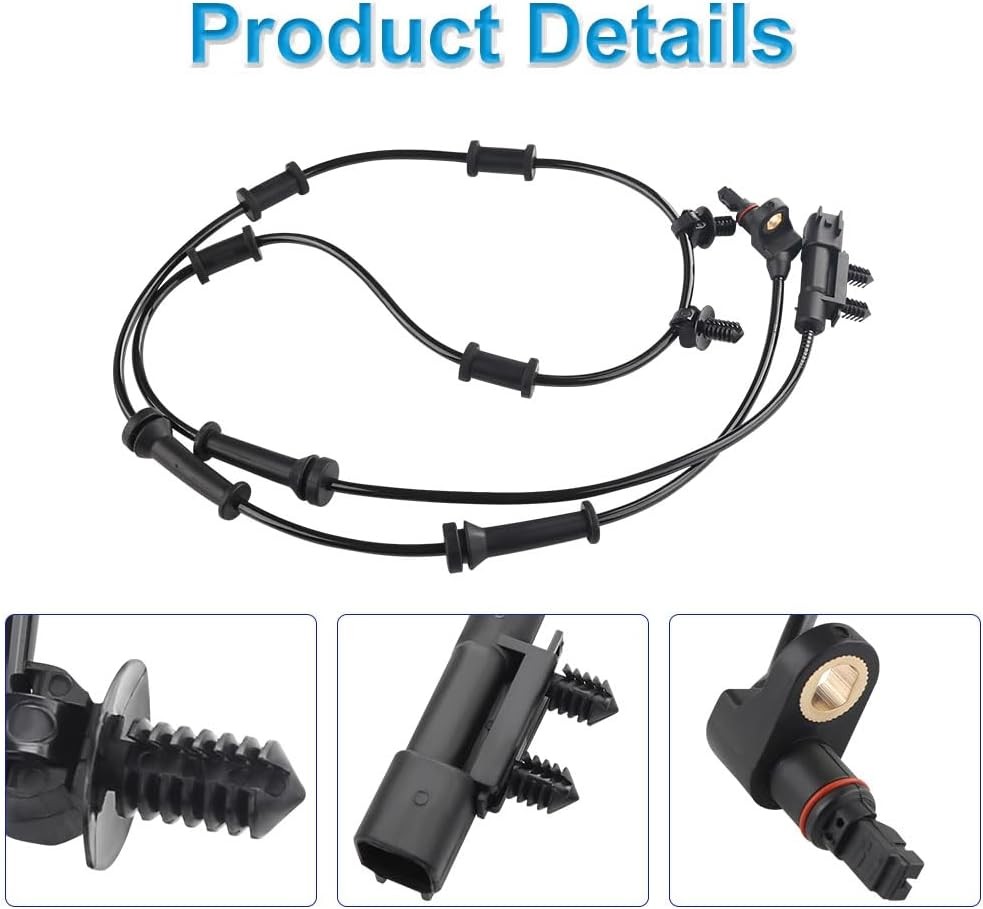 4 PCS ABS Wheel Speed Sensor 52125003AB 68003281AA Compatible with Jeep Wrang…