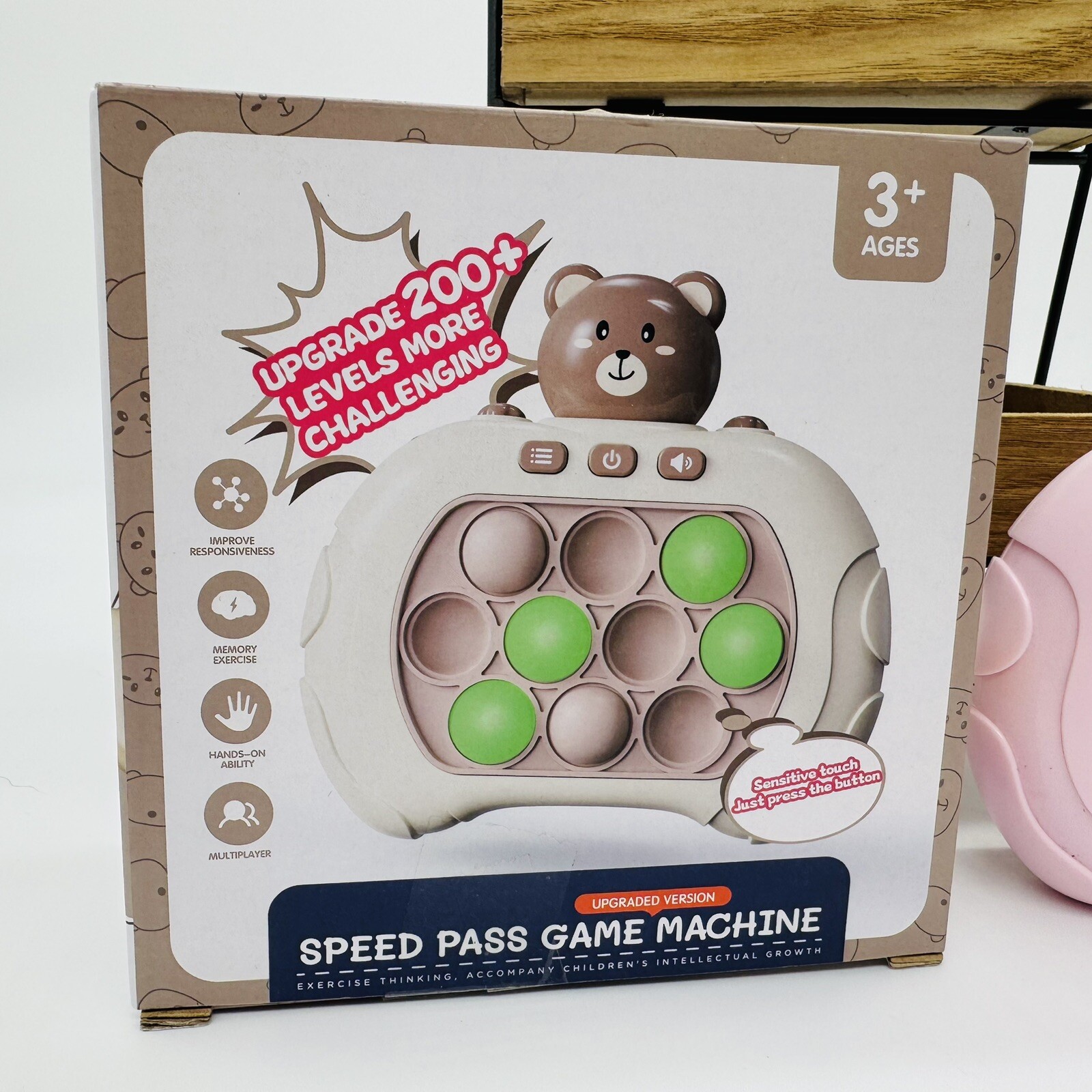 Speed Pass Game Machine Push Fidget Sensory Toy Game Cute Rabbit Bunny